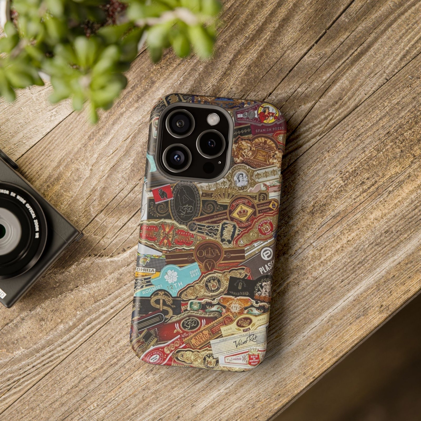 Cigar Band Collage Magnetic Impact-Resistant Phone Case - Image 111
