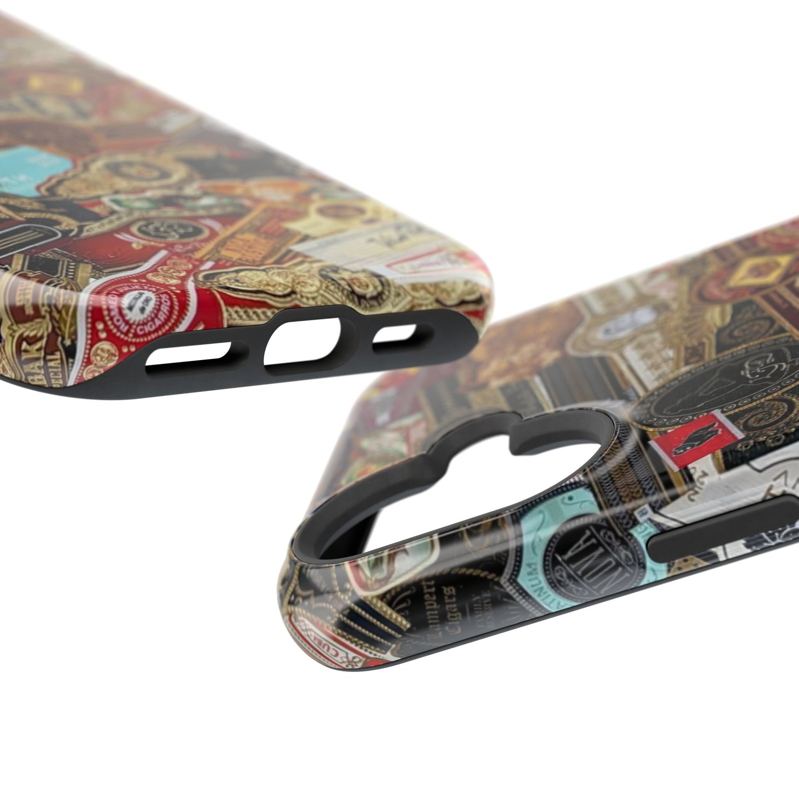 Cigar Band Collage Magnetic Impact-Resistant Phone Case - Image 135