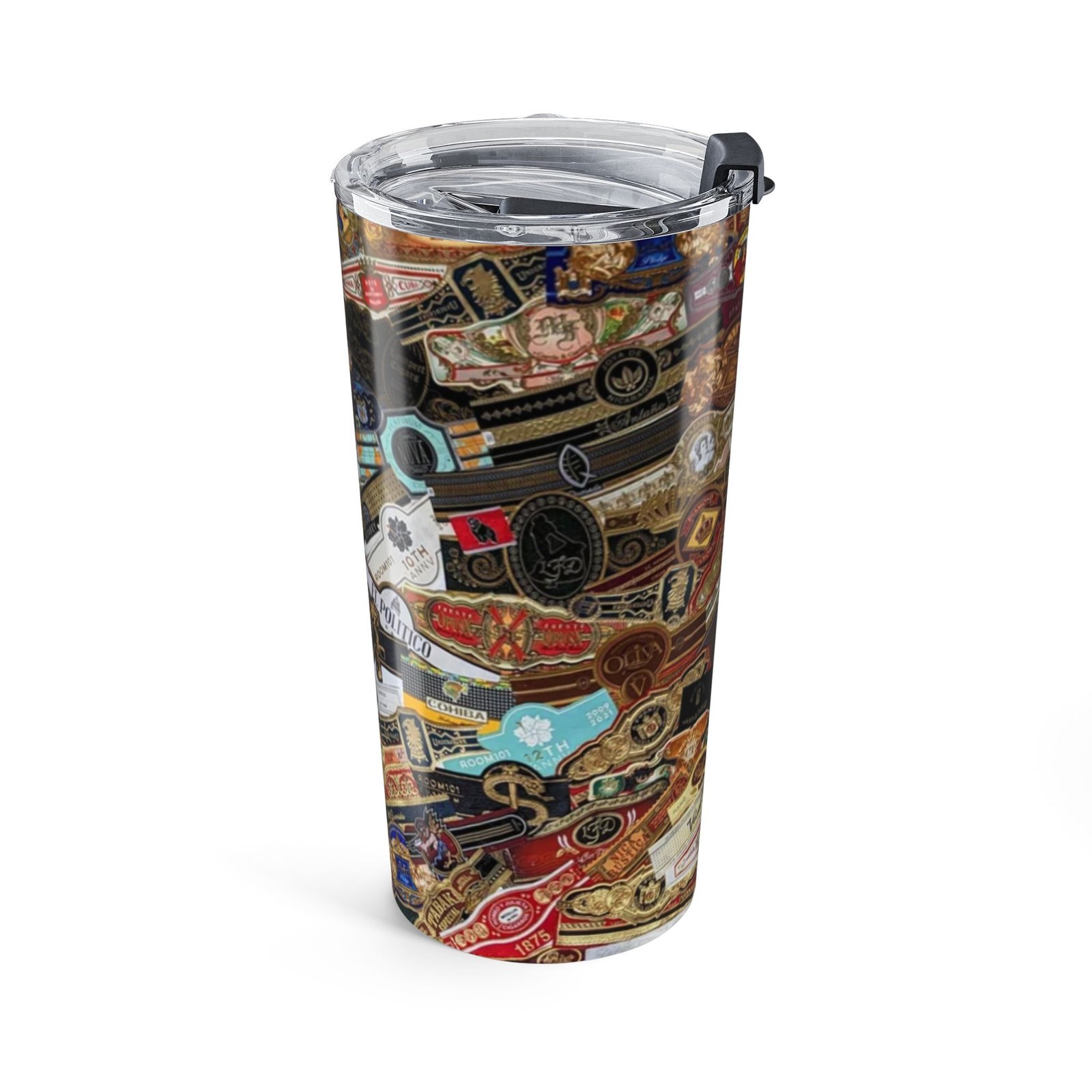 20oz Travel Tumbler — Vintage Patch & Badge Collage Insulated Cup - Image 3