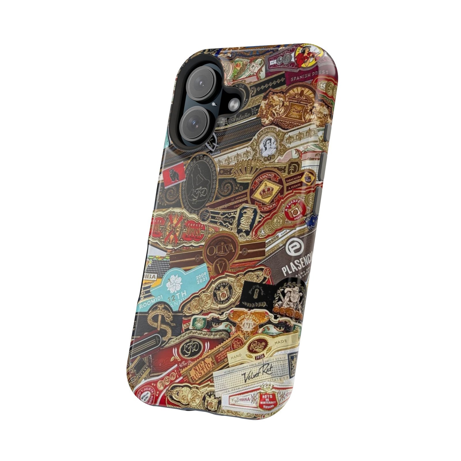 Cigar Band Collage Magnetic Impact-Resistant Phone Case - Image 133