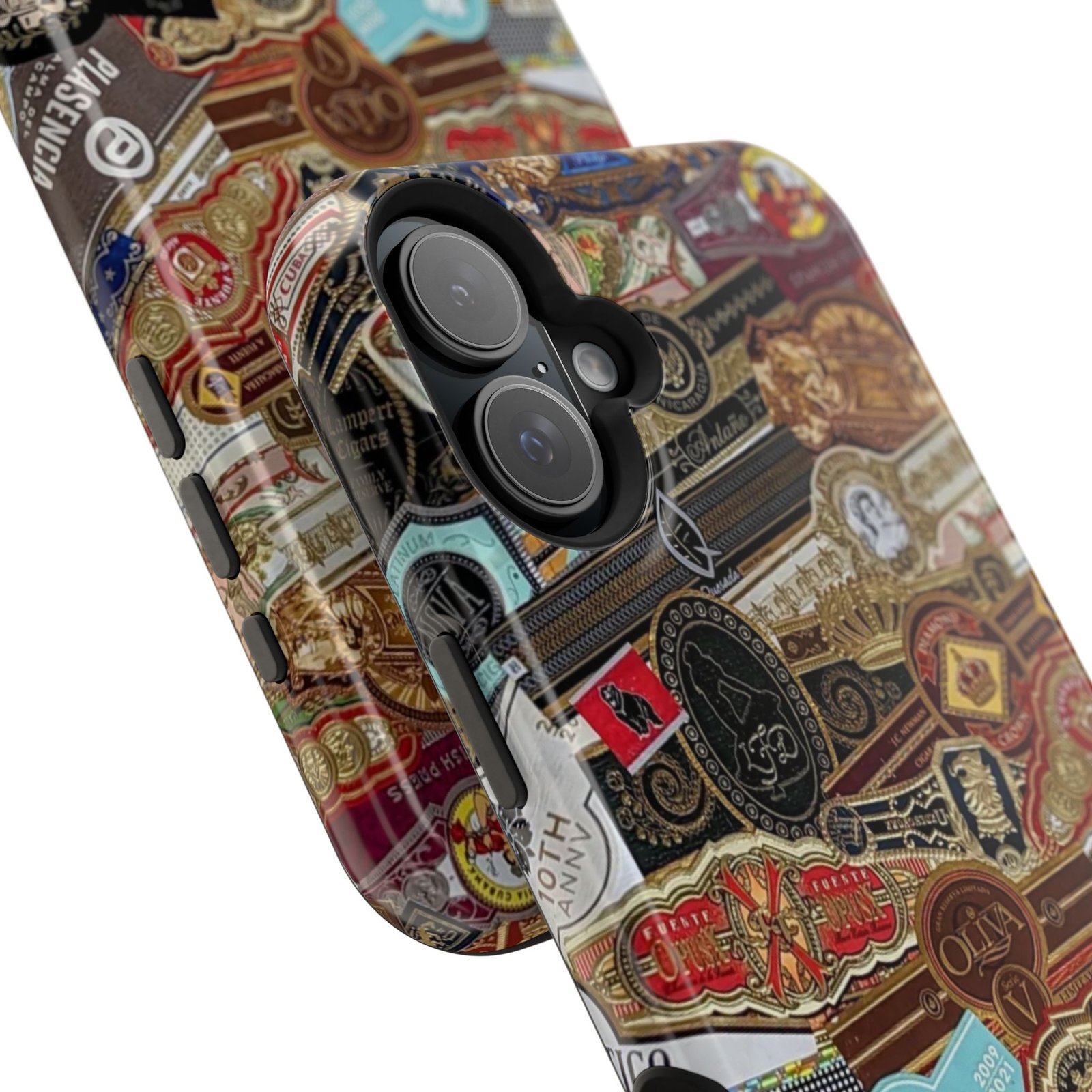 Cigar Band Collage Magnetic Impact-Resistant Phone Case - Image 156