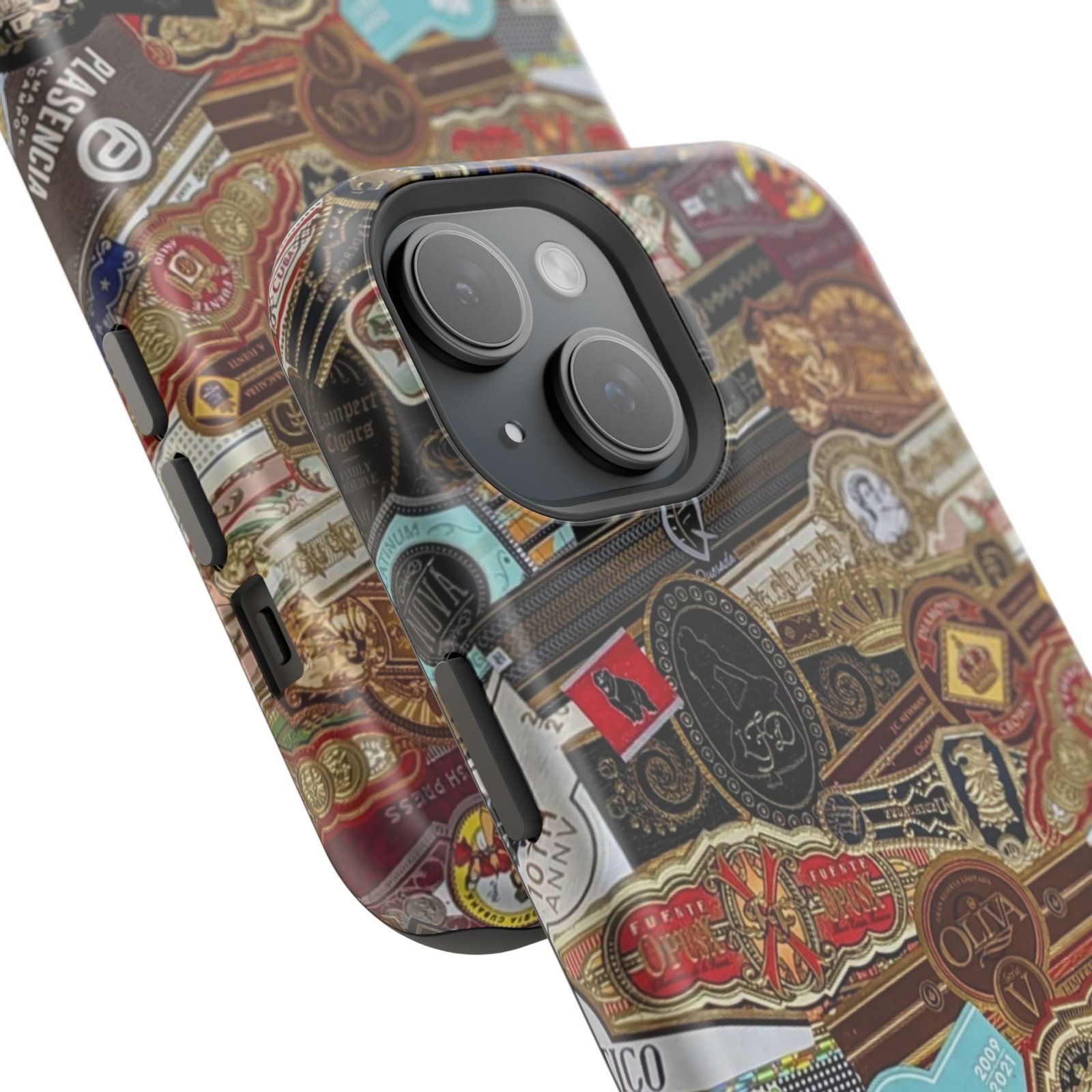 Cigar Band Collage Magnetic Impact-Resistant Phone Case - Image 98