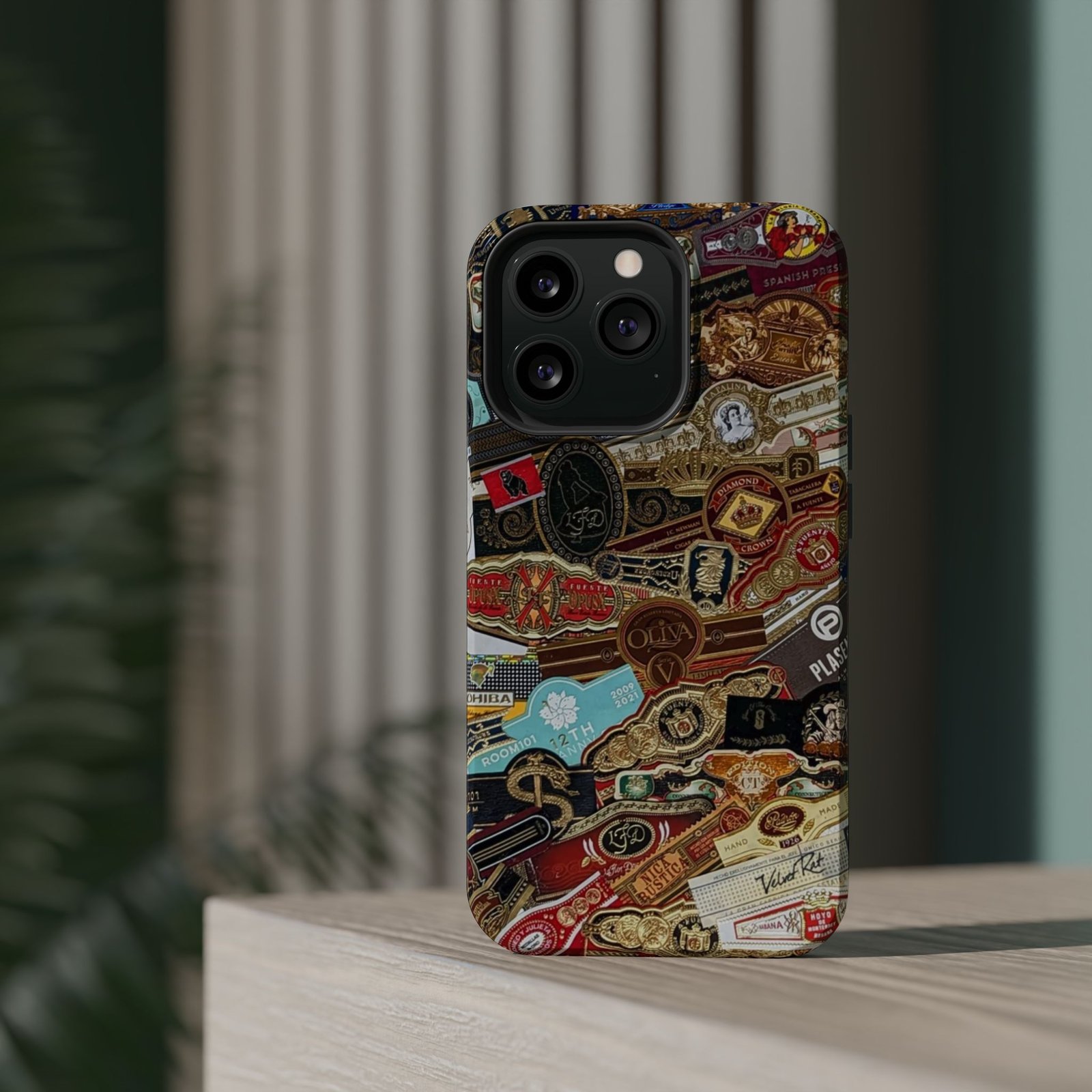 Cigar Band Collage Magnetic Impact-Resistant Phone Case - Image 75