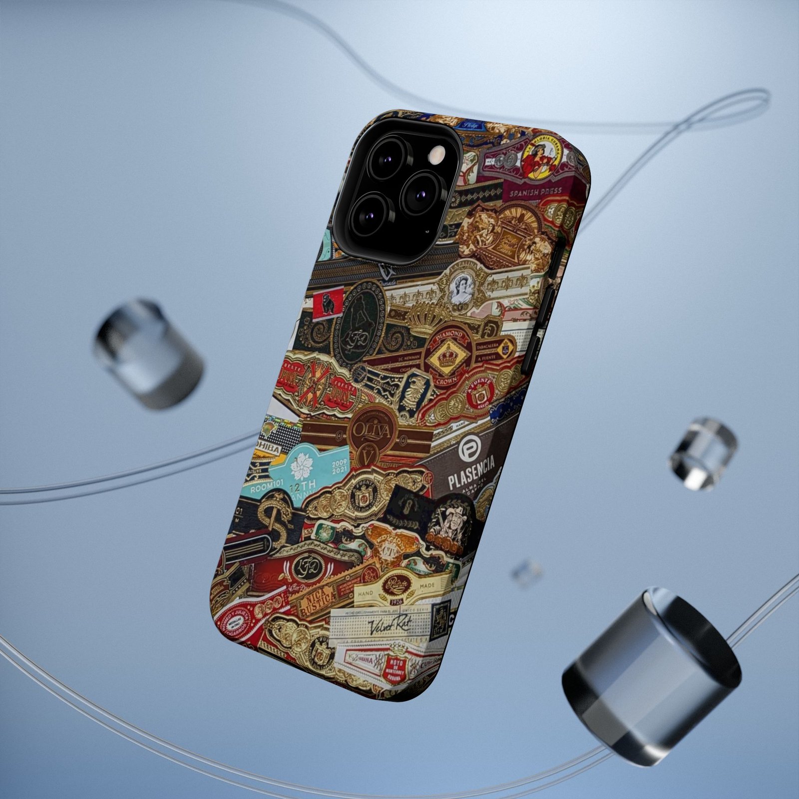 Cigar Band Collage Magnetic Impact-Resistant Phone Case - Image 91