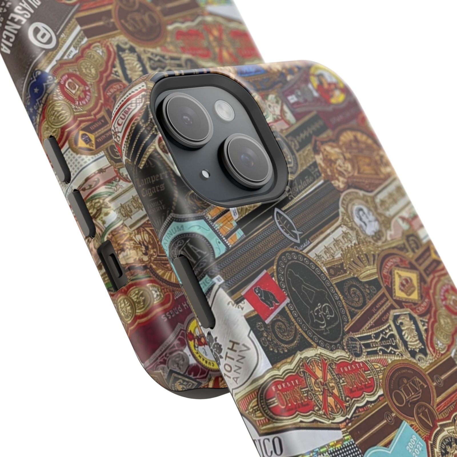 Cigar Band Collage Magnetic Impact-Resistant Phone Case - Image 118