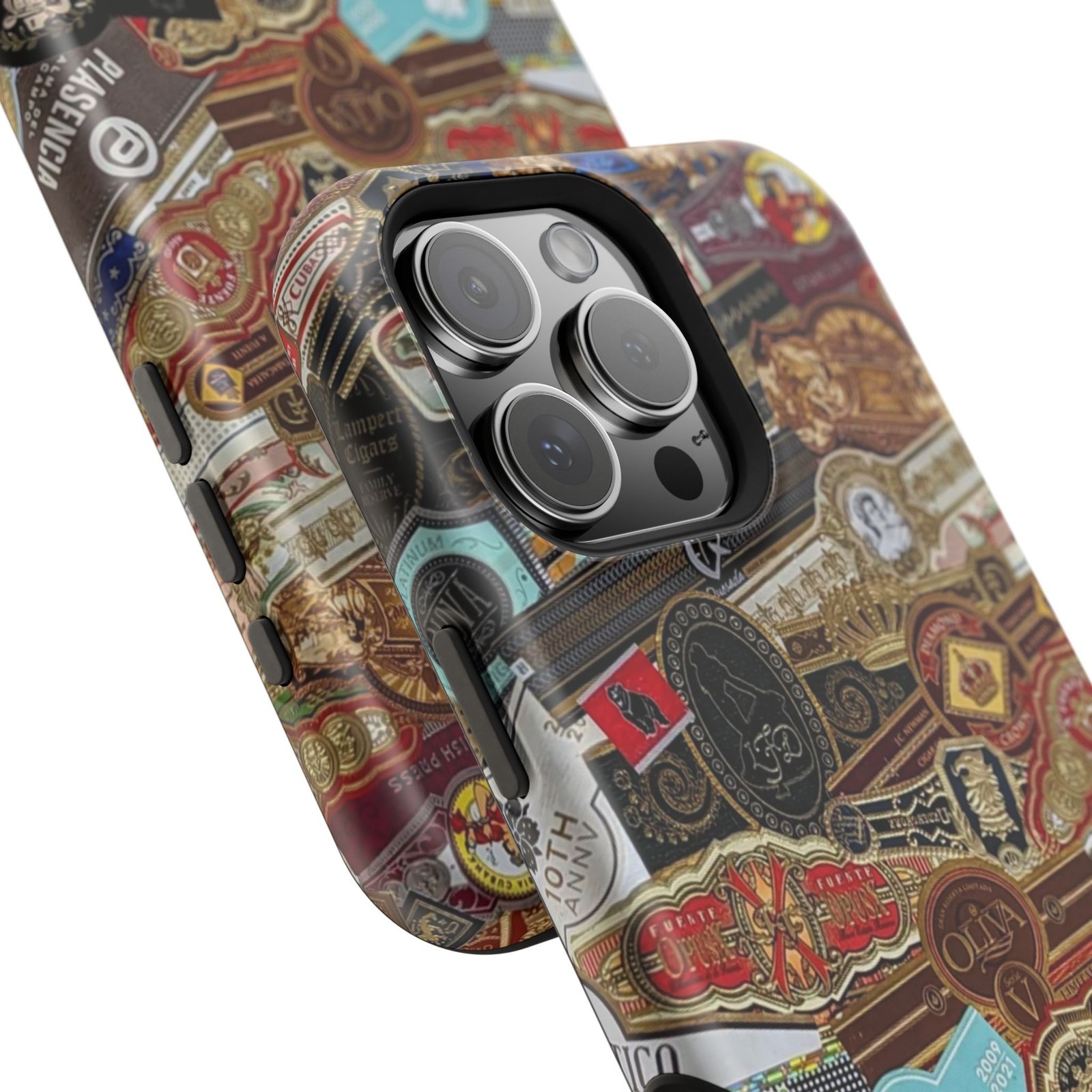 Cigar Band Collage Magnetic Impact-Resistant Phone Case - Image 200