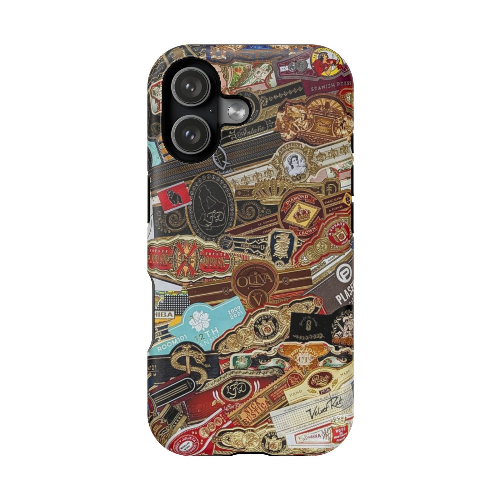 Cigar Band Collage Magnetic Impact-Resistant Phone Case - Image 210