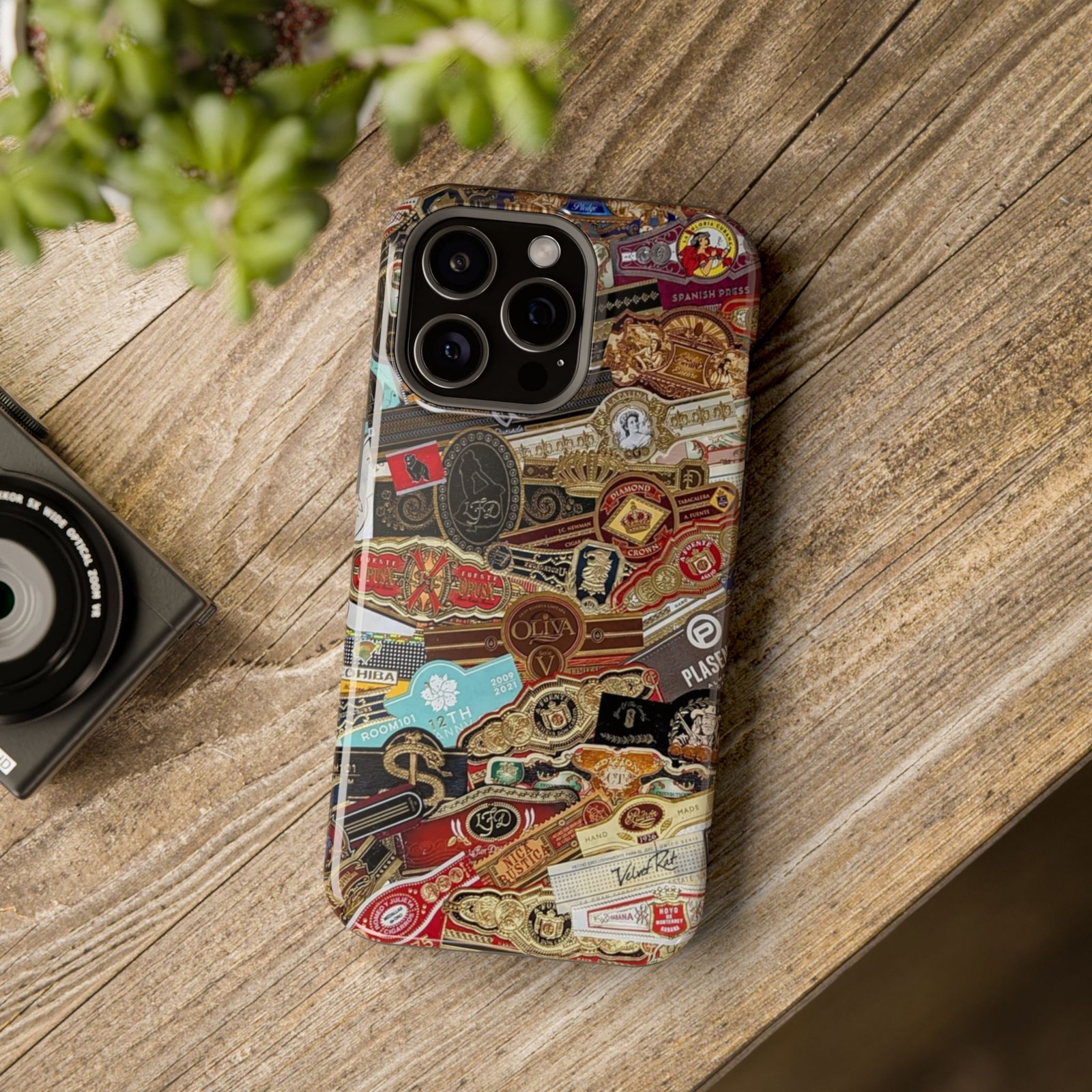 Cigar Band Collage Magnetic Impact-Resistant Phone Case - Image 126