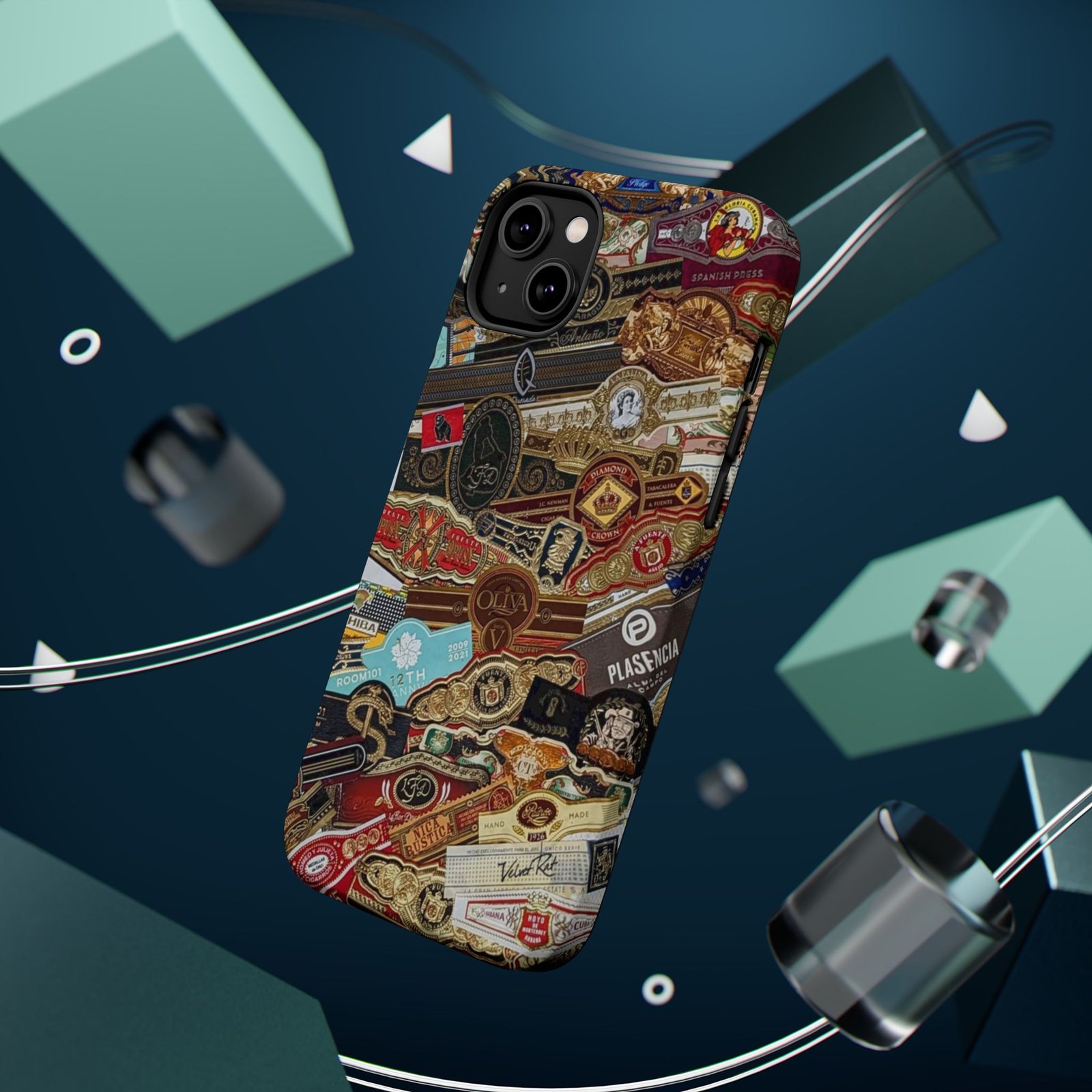 Cigar Band Collage Magnetic Impact-Resistant Phone Case - Image 39