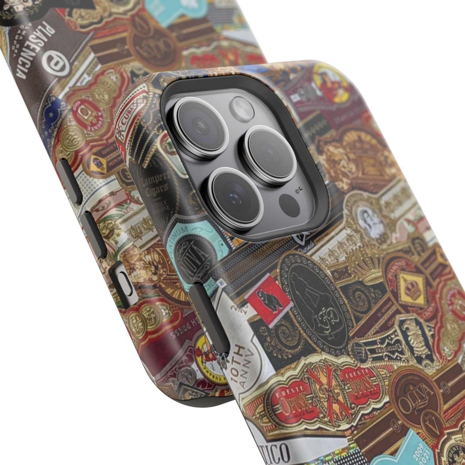 Cigar Band Collage Magnetic Impact-Resistant Phone Case - Image 128