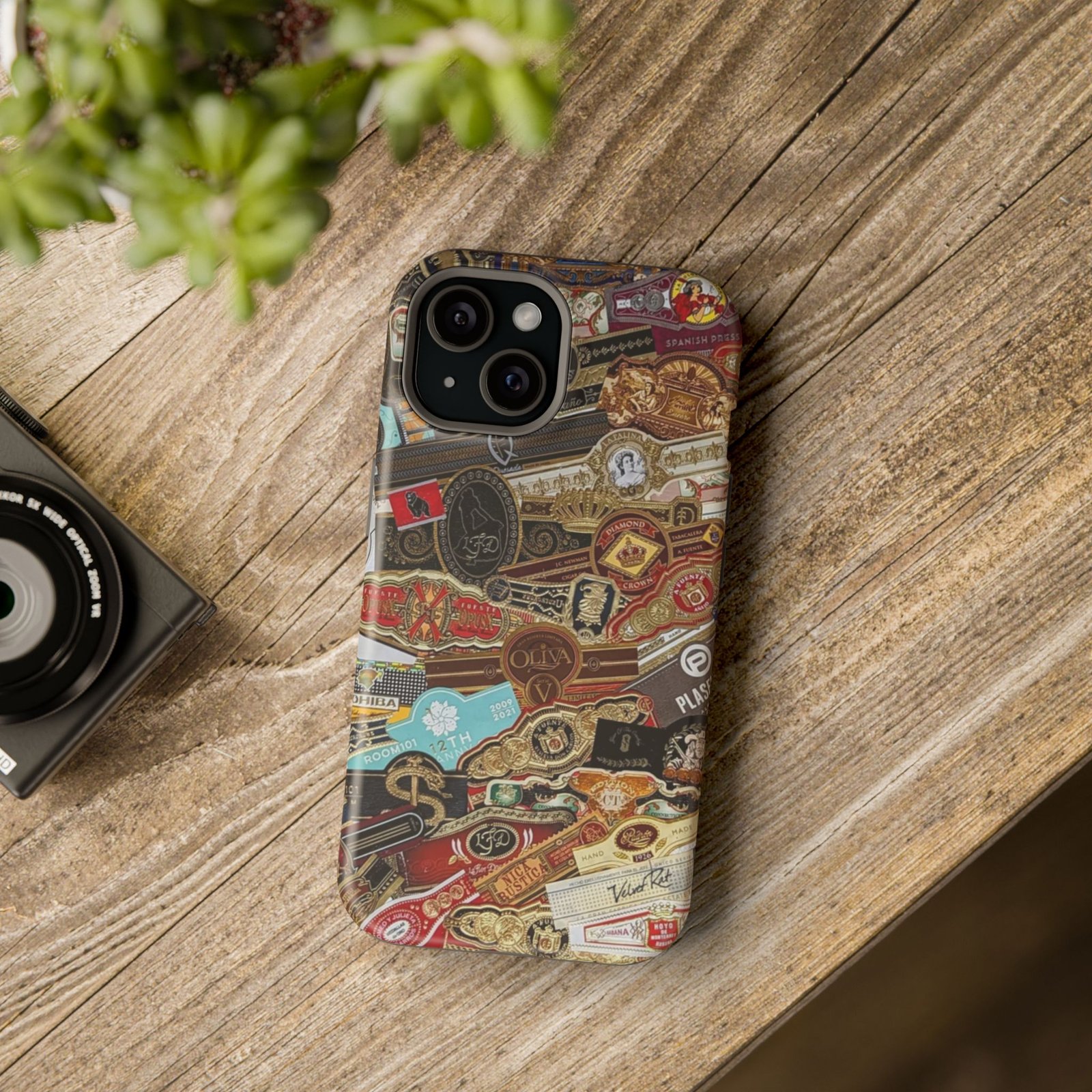 Cigar Band Collage Magnetic Impact-Resistant Phone Case - Image 101