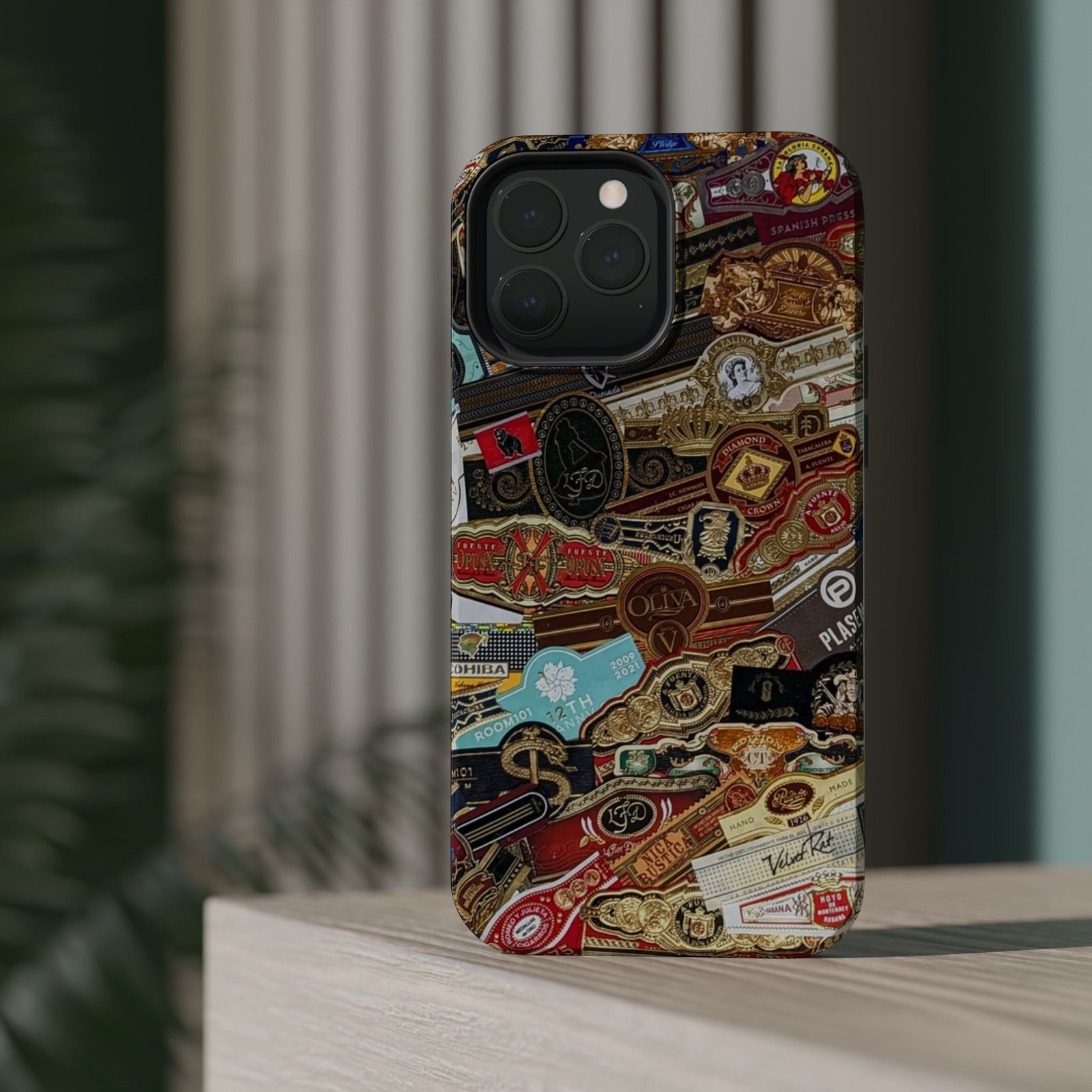 Cigar Band Collage Magnetic Impact-Resistant Phone Case - Image 85