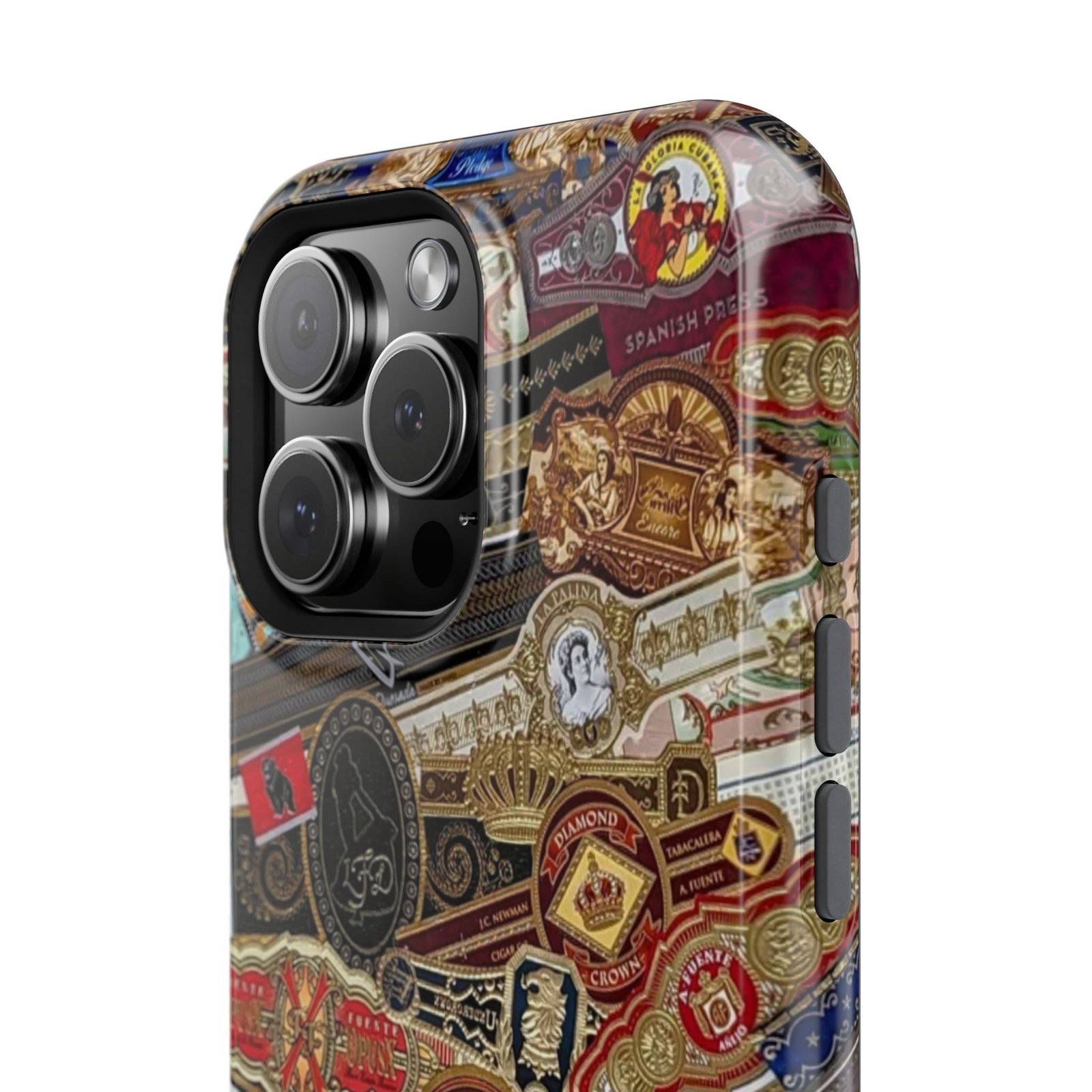 Cigar Band Collage Magnetic Impact-Resistant Phone Case - Image 6