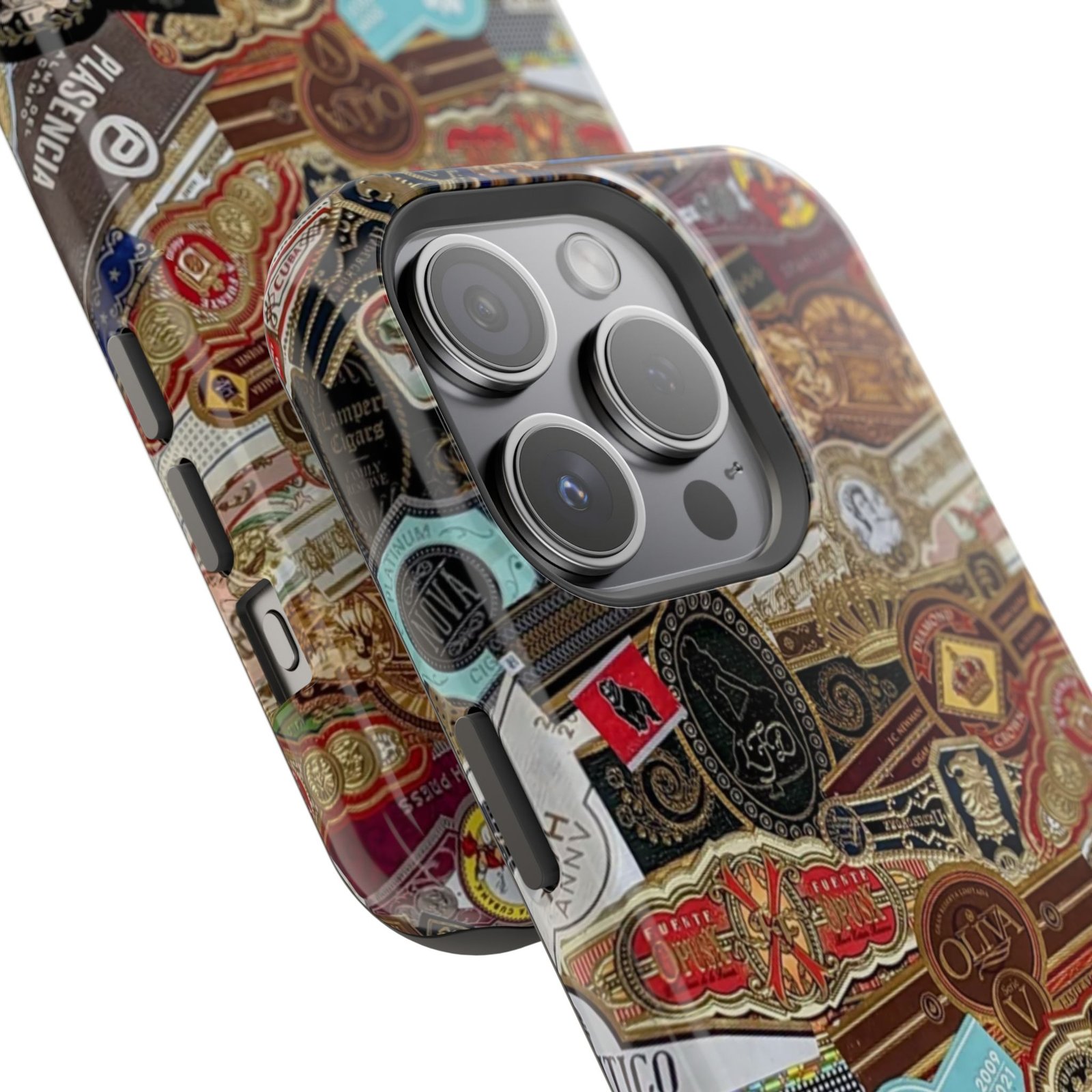 Cigar Band Collage Magnetic Impact-Resistant Phone Case - Image 103