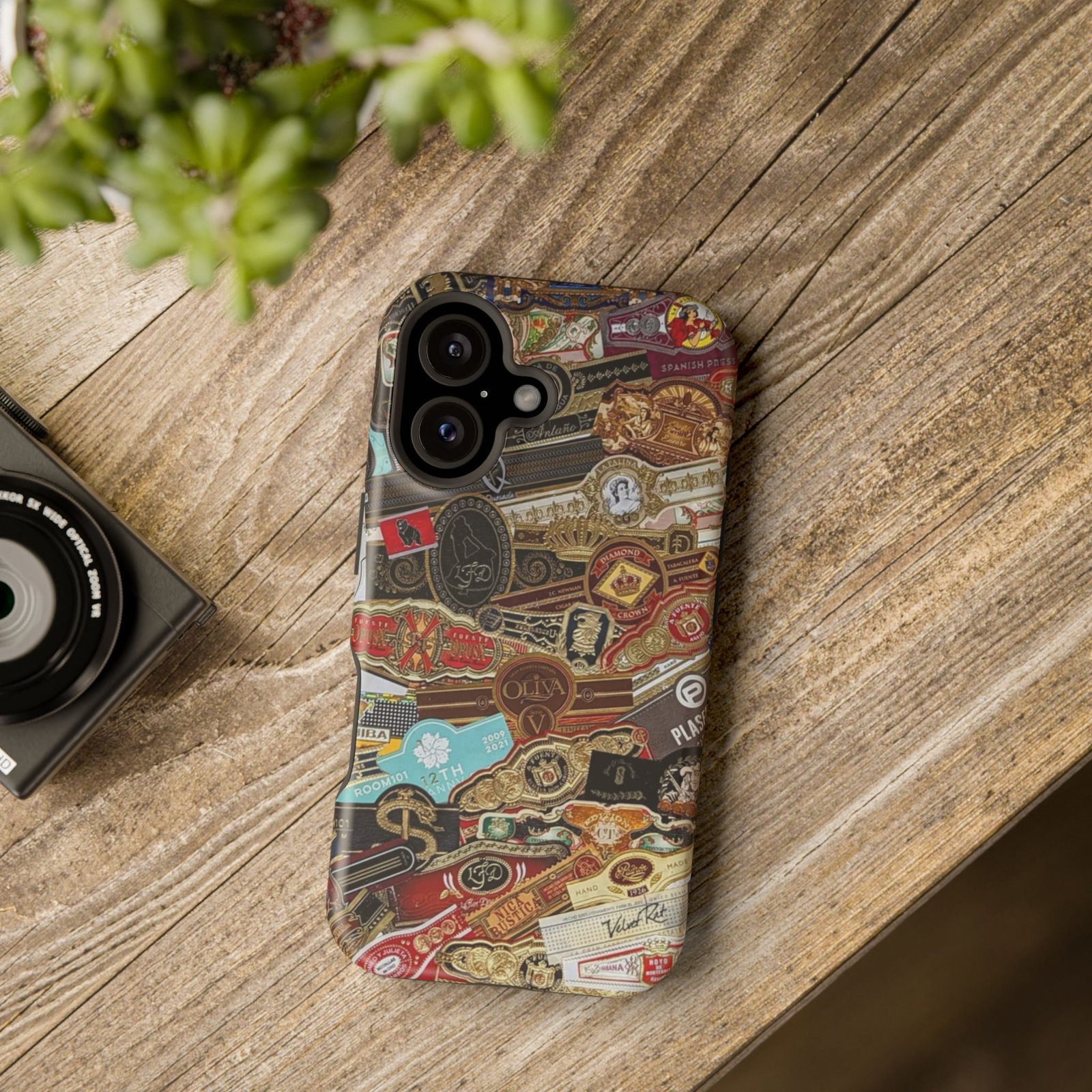 Cigar Band Collage Magnetic Impact-Resistant Phone Case - Image 153