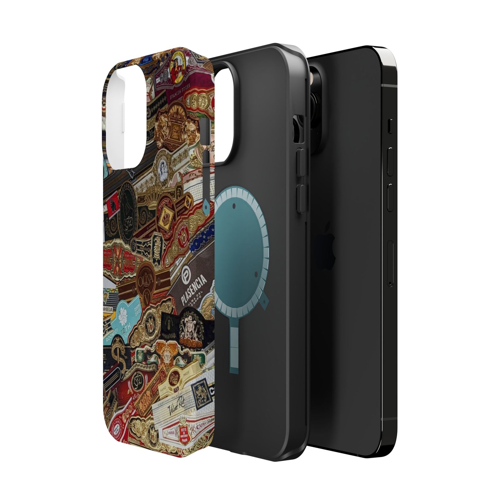 Cigar Band Collage Magnetic Impact-Resistant Phone Case - Image 88