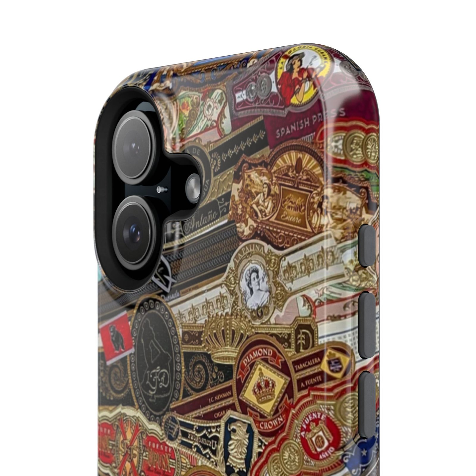 Cigar Band Collage Magnetic Impact-Resistant Phone Case - Image 136
