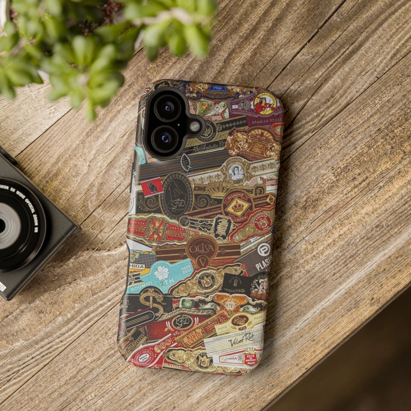 Cigar Band Collage Magnetic Impact-Resistant Phone Case - Image 175