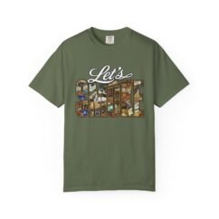 Let’s Smoke T-Shirt — Vintage Cigar Collage Graphic Tee