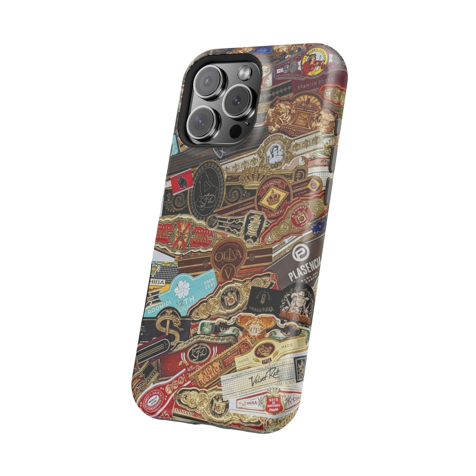 Cigar Band Collage Magnetic Impact-Resistant Phone Case - Image 199
