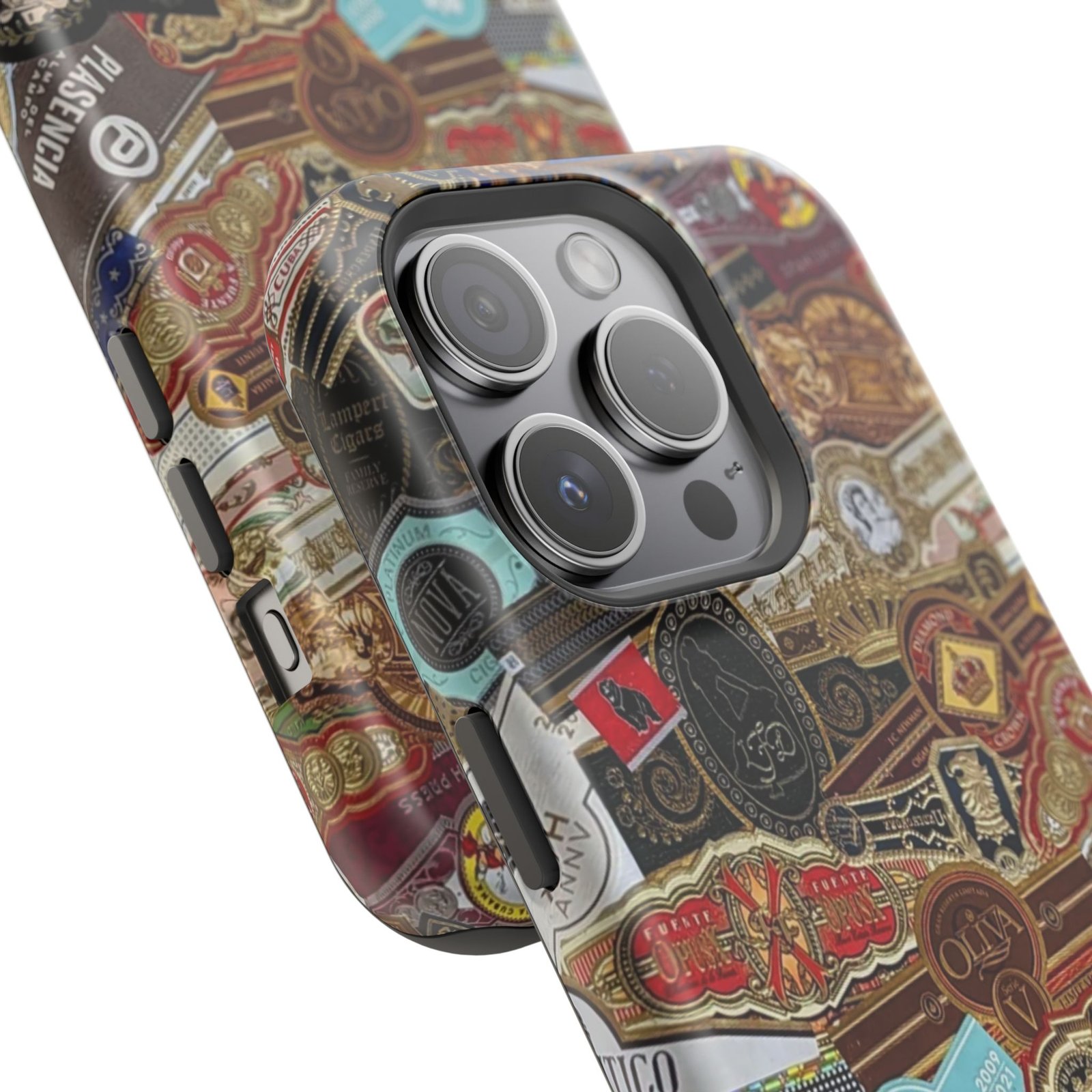 Cigar Band Collage Magnetic Impact-Resistant Phone Case - Image 108