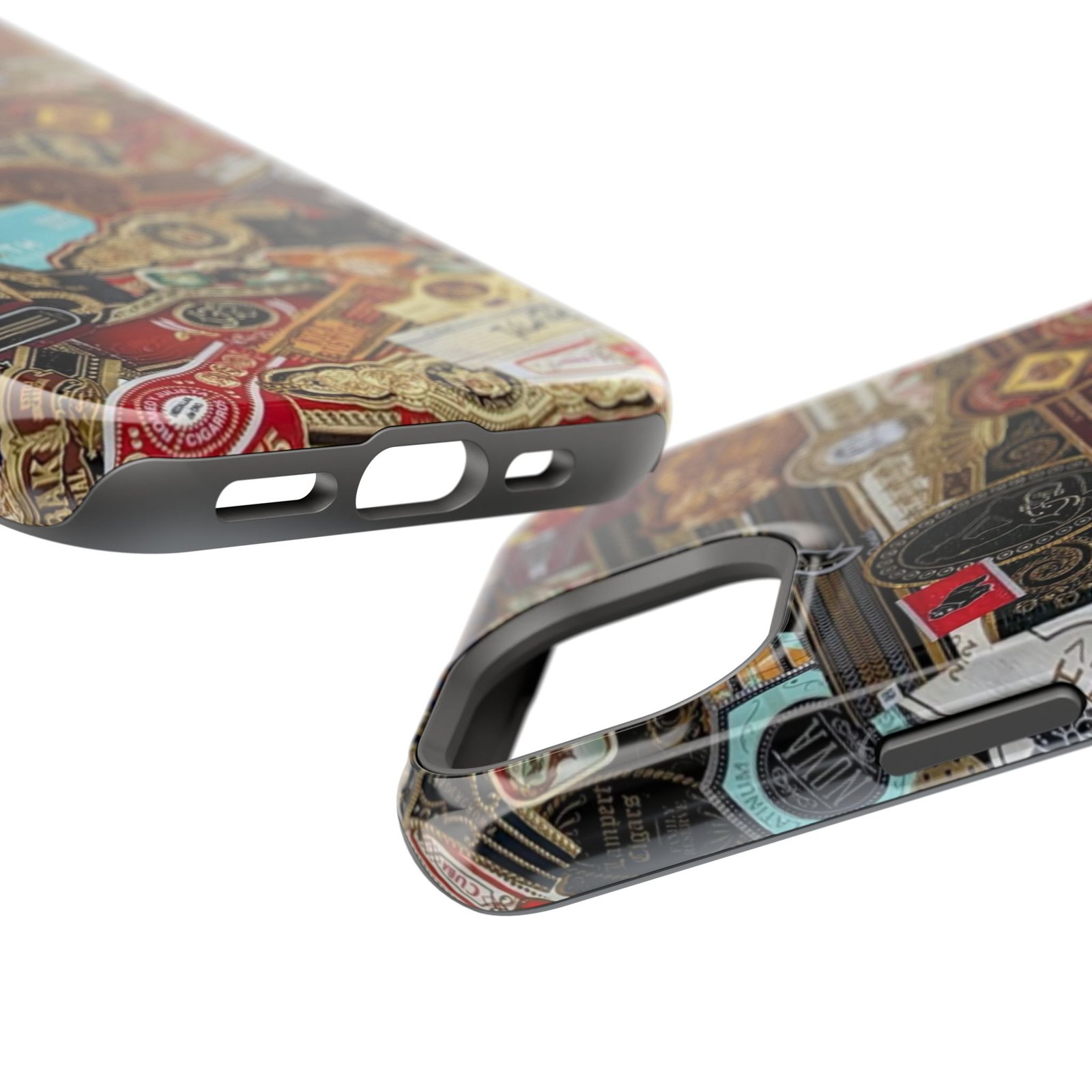 Cigar Band Collage Magnetic Impact-Resistant Phone Case - Image 94
