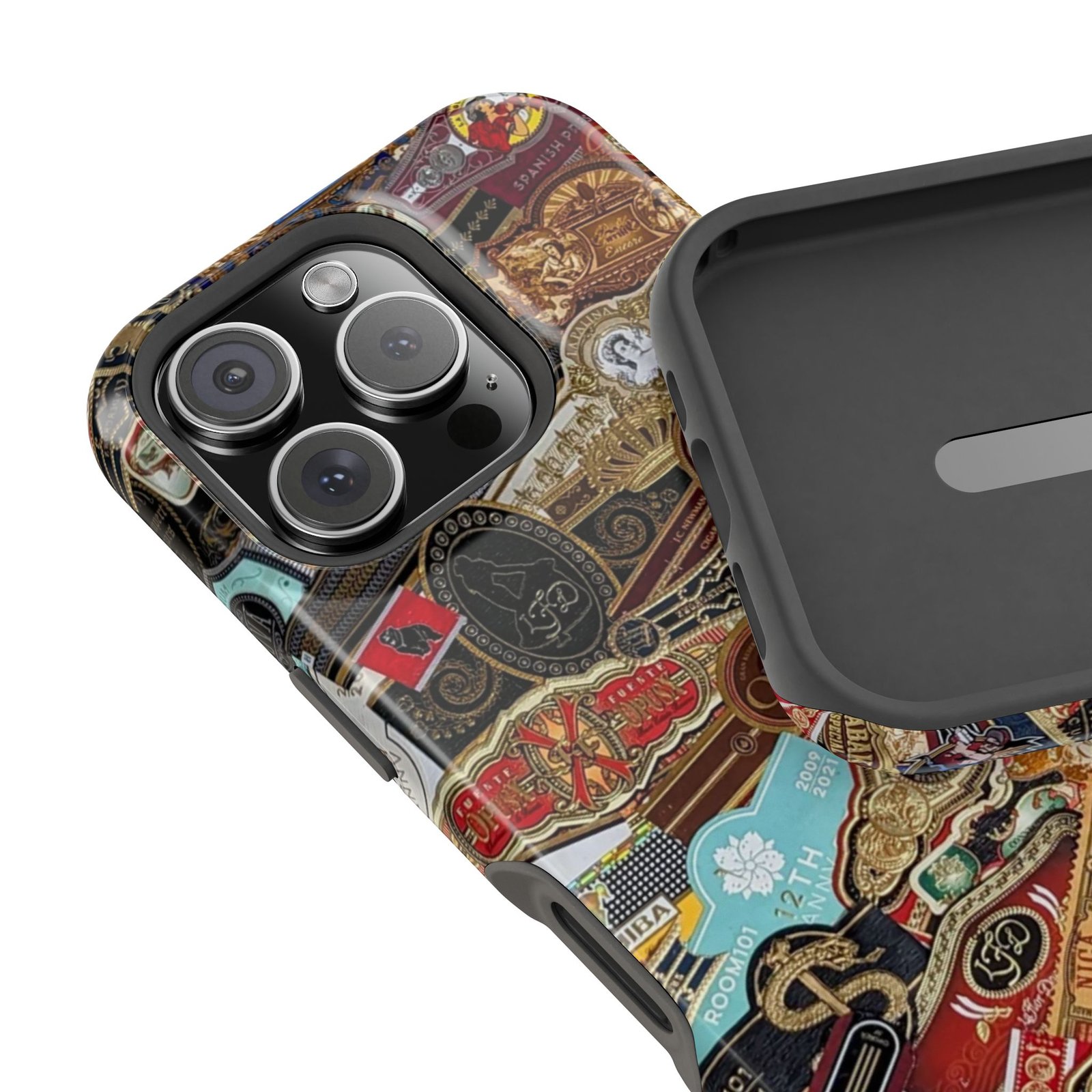 Cigar Band Collage Magnetic Impact-Resistant Phone Case - Image 184
