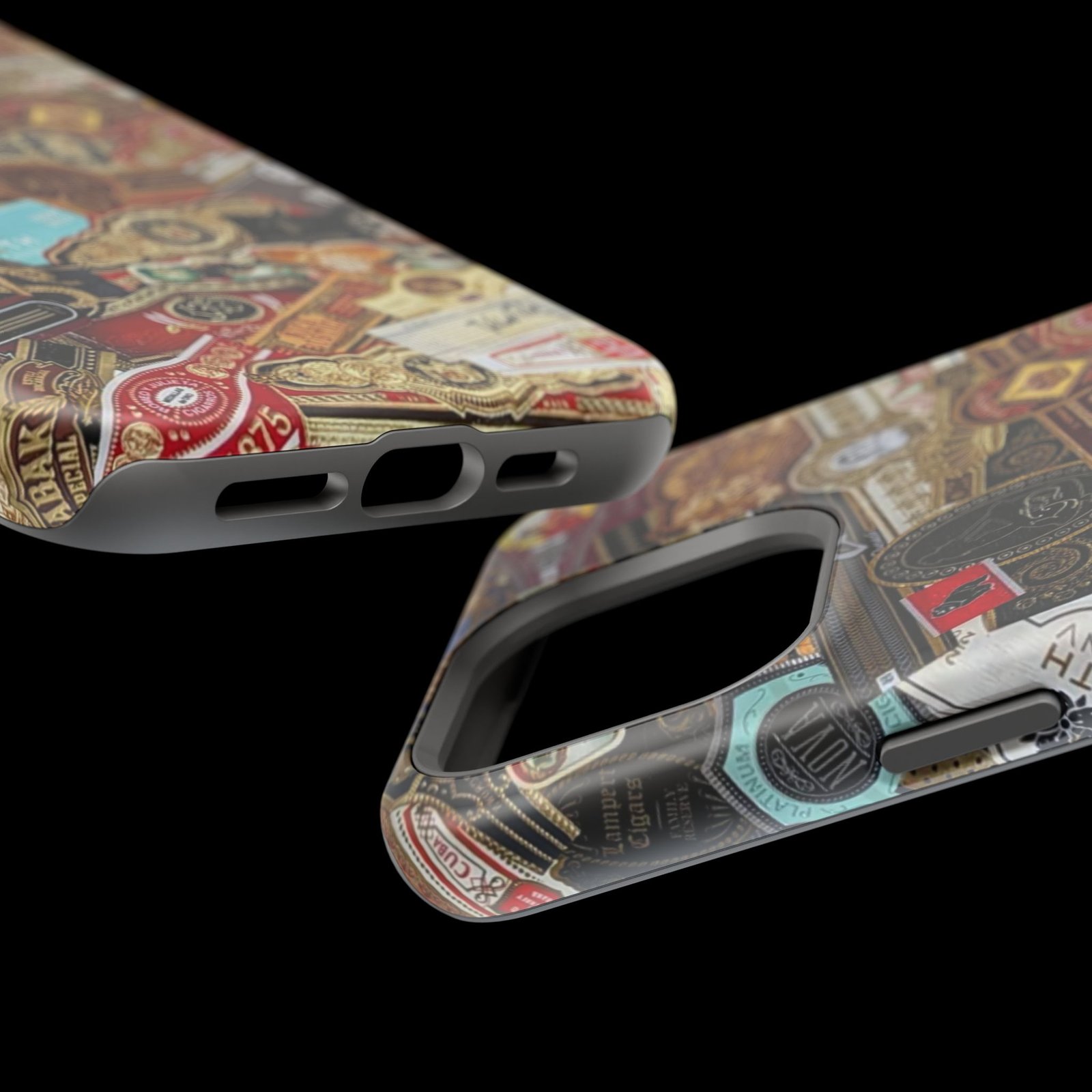 Cigar Band Collage Magnetic Impact-Resistant Phone Case - Image 129
