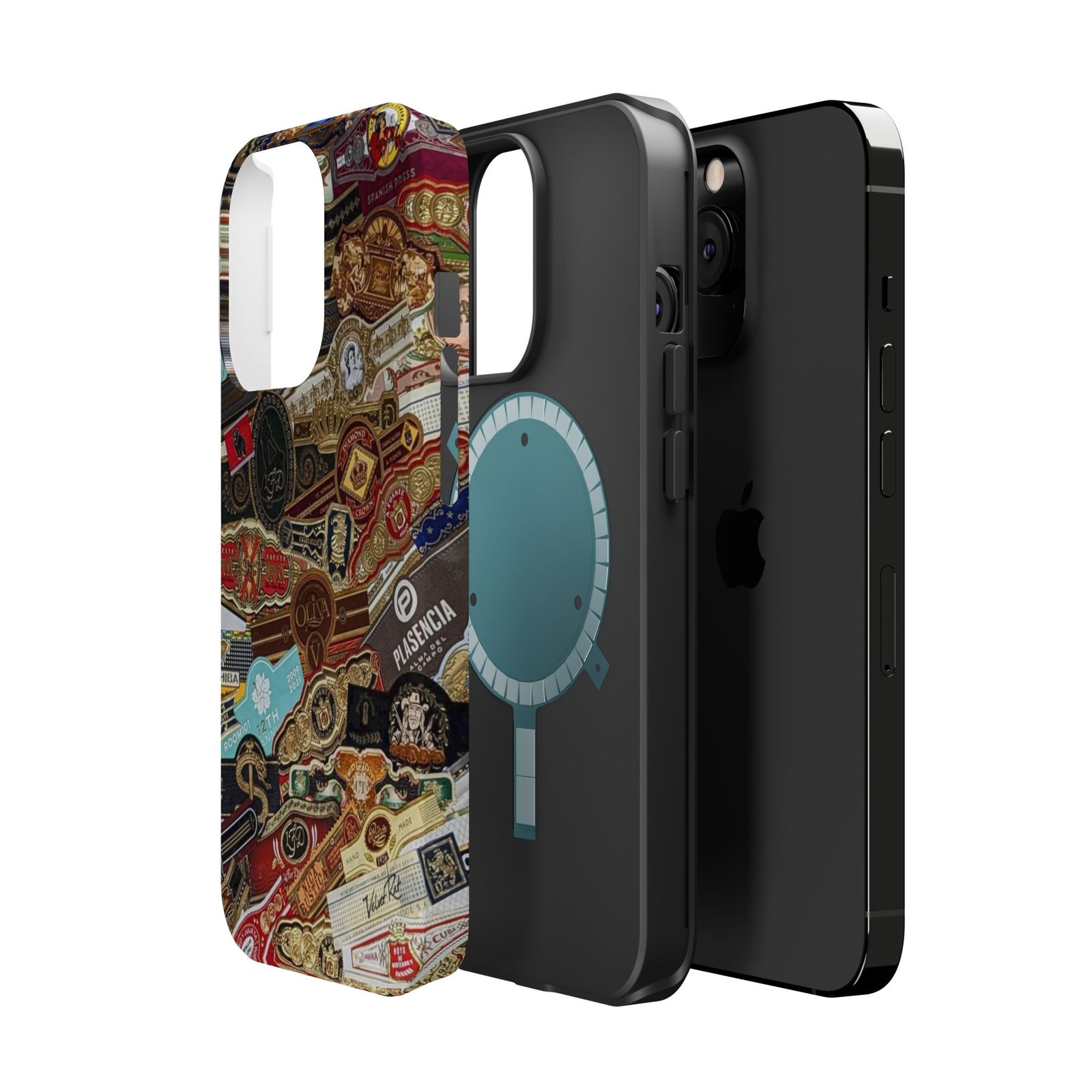 Cigar Band Collage Magnetic Impact-Resistant Phone Case - Image 78