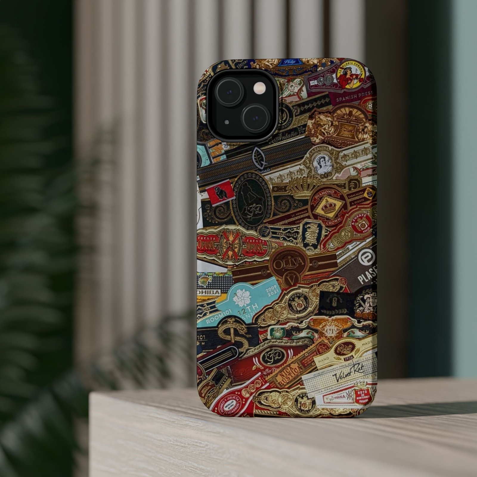 Cigar Band Collage Magnetic Impact-Resistant Phone Case - Image 40