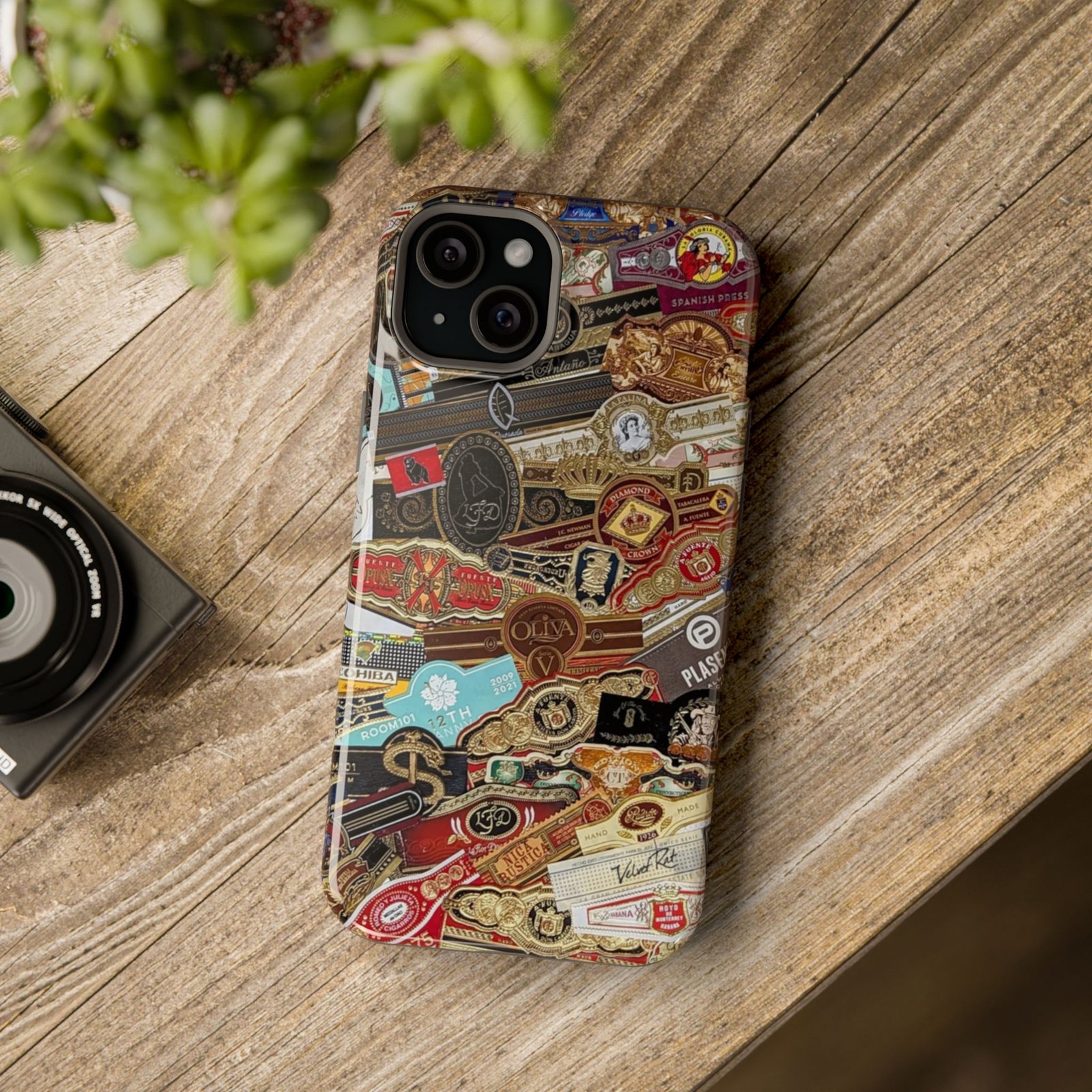 Cigar Band Collage Magnetic Impact-Resistant Phone Case - Image 116