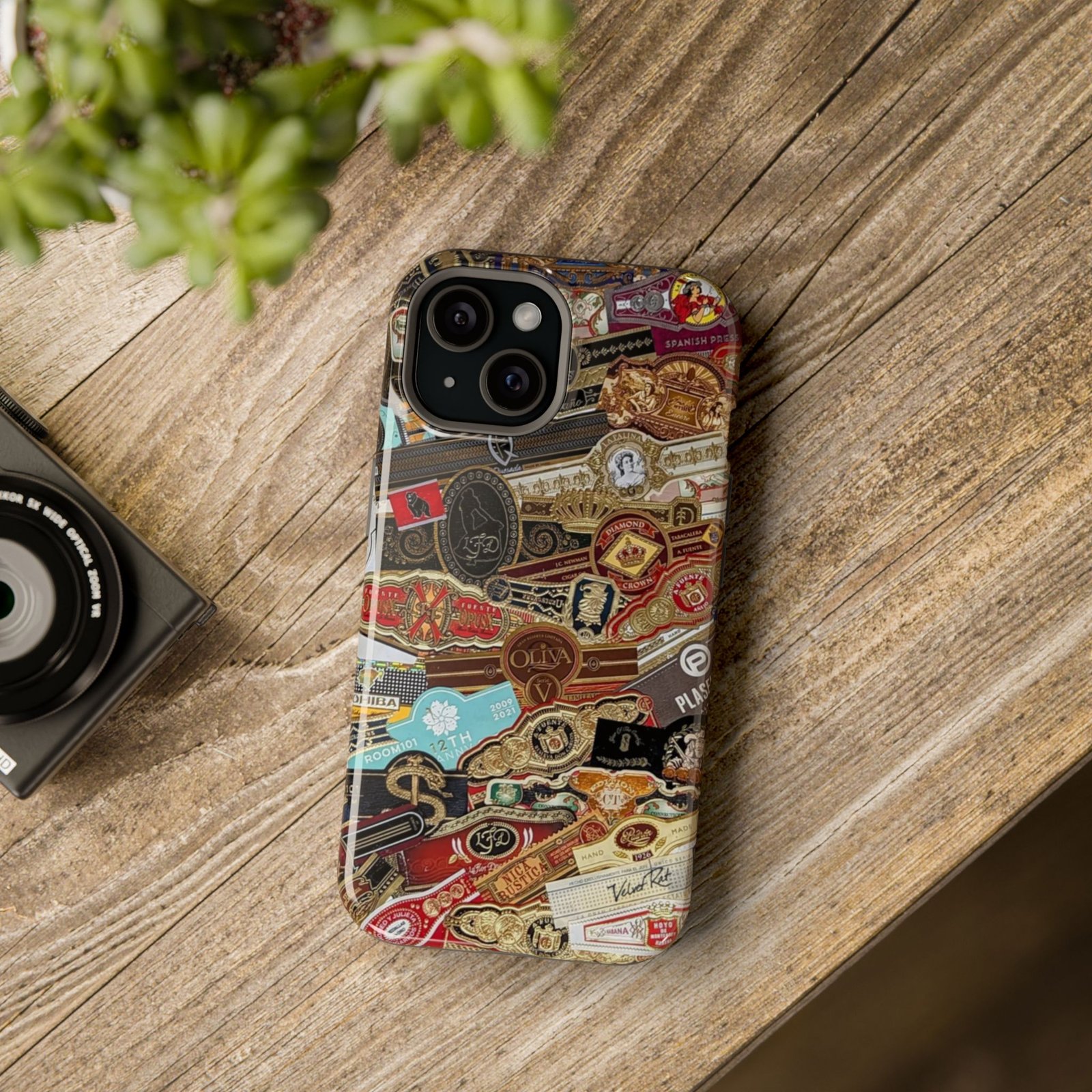 Cigar Band Collage Magnetic Impact-Resistant Phone Case - Image 96