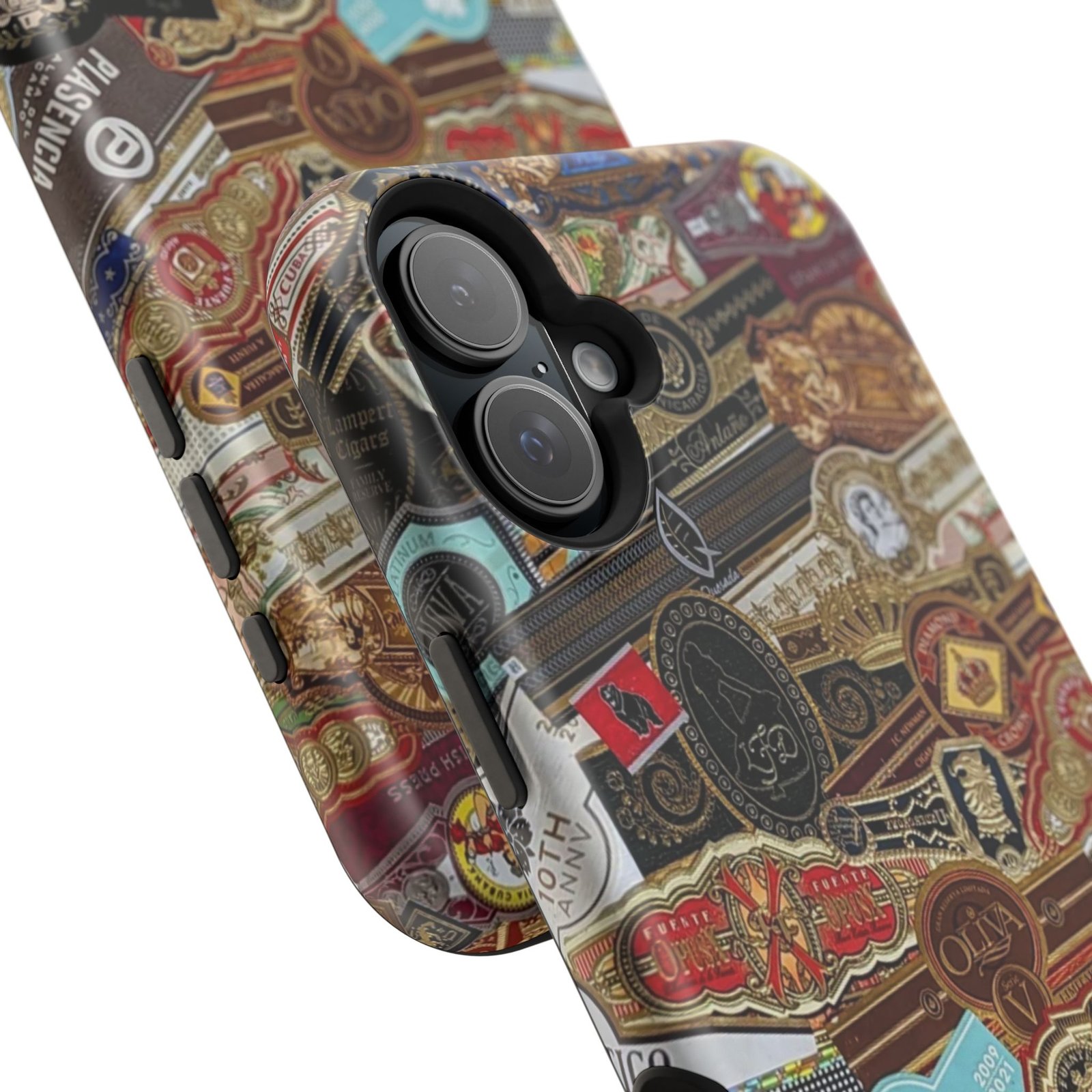Cigar Band Collage Magnetic Impact-Resistant Phone Case - Image 167
