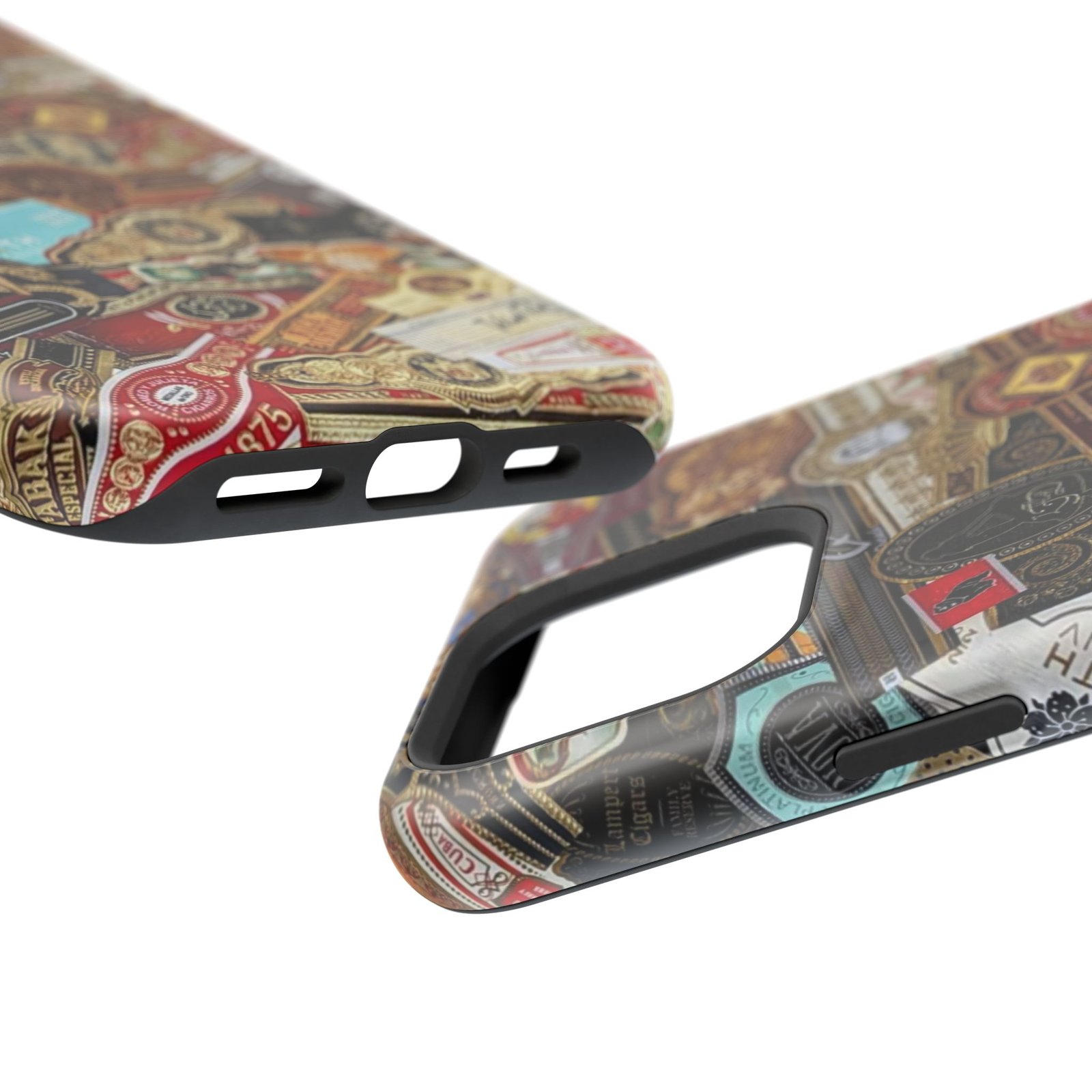 Cigar Band Collage Magnetic Impact-Resistant Phone Case - Image 201
