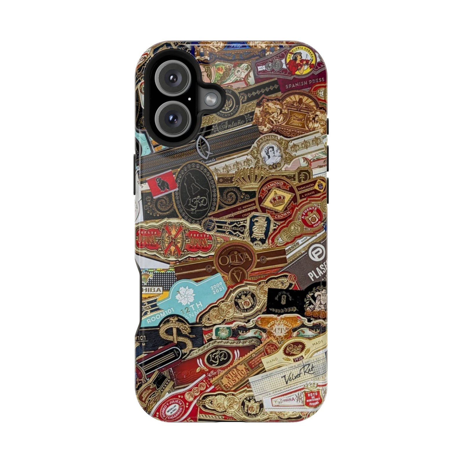 Cigar Band Collage Magnetic Impact-Resistant Phone Case - Image 154