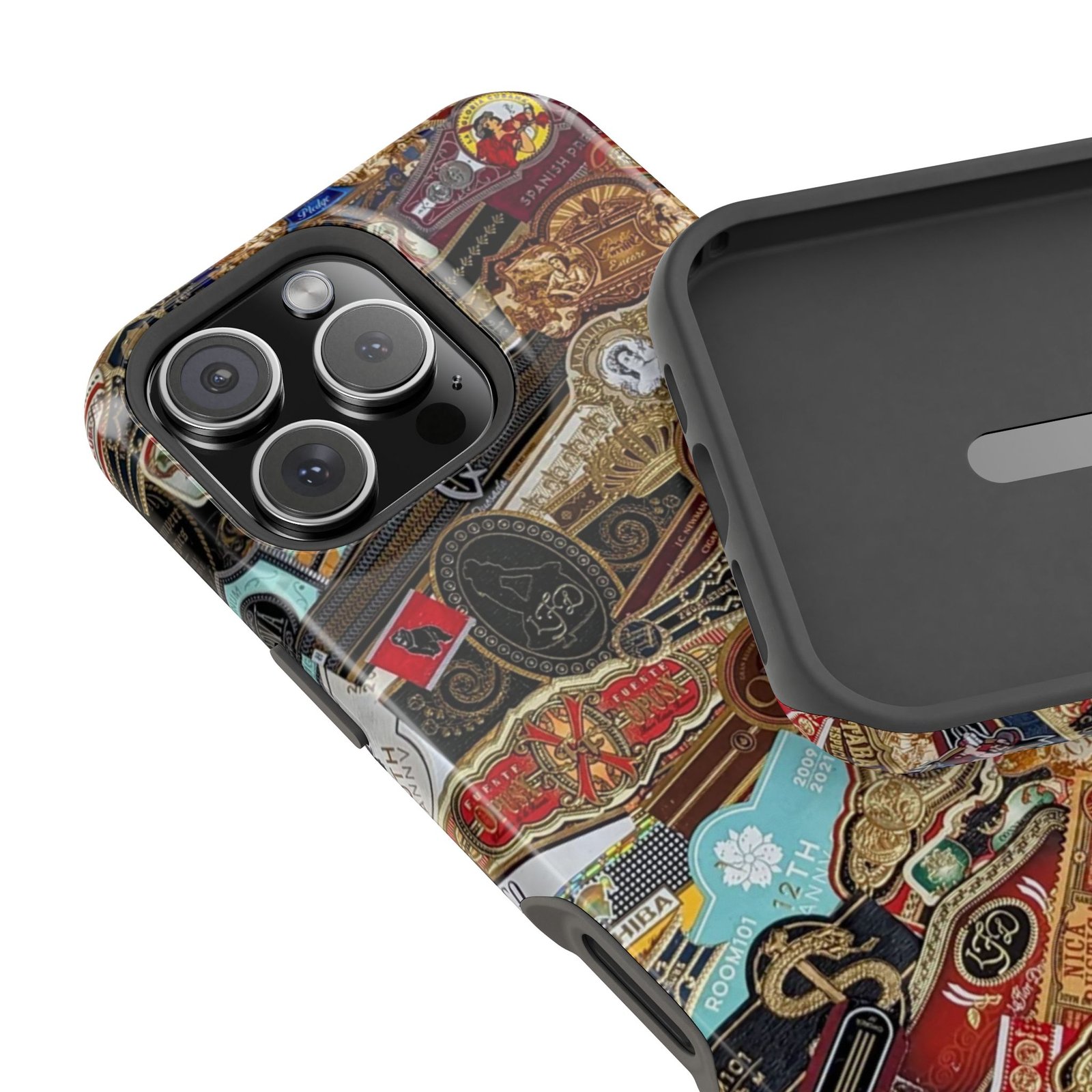 Cigar Band Collage Magnetic Impact-Resistant Phone Case - Image 10