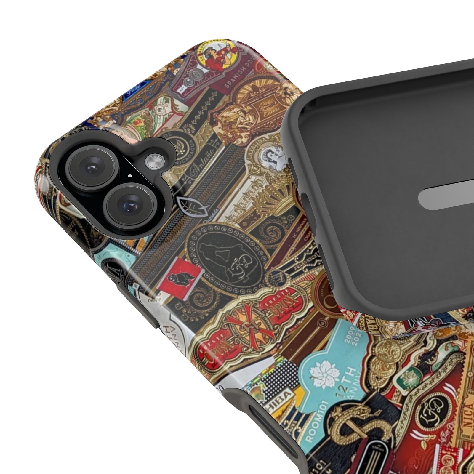 Cigar Band Collage Magnetic Impact-Resistant Phone Case - Image 162