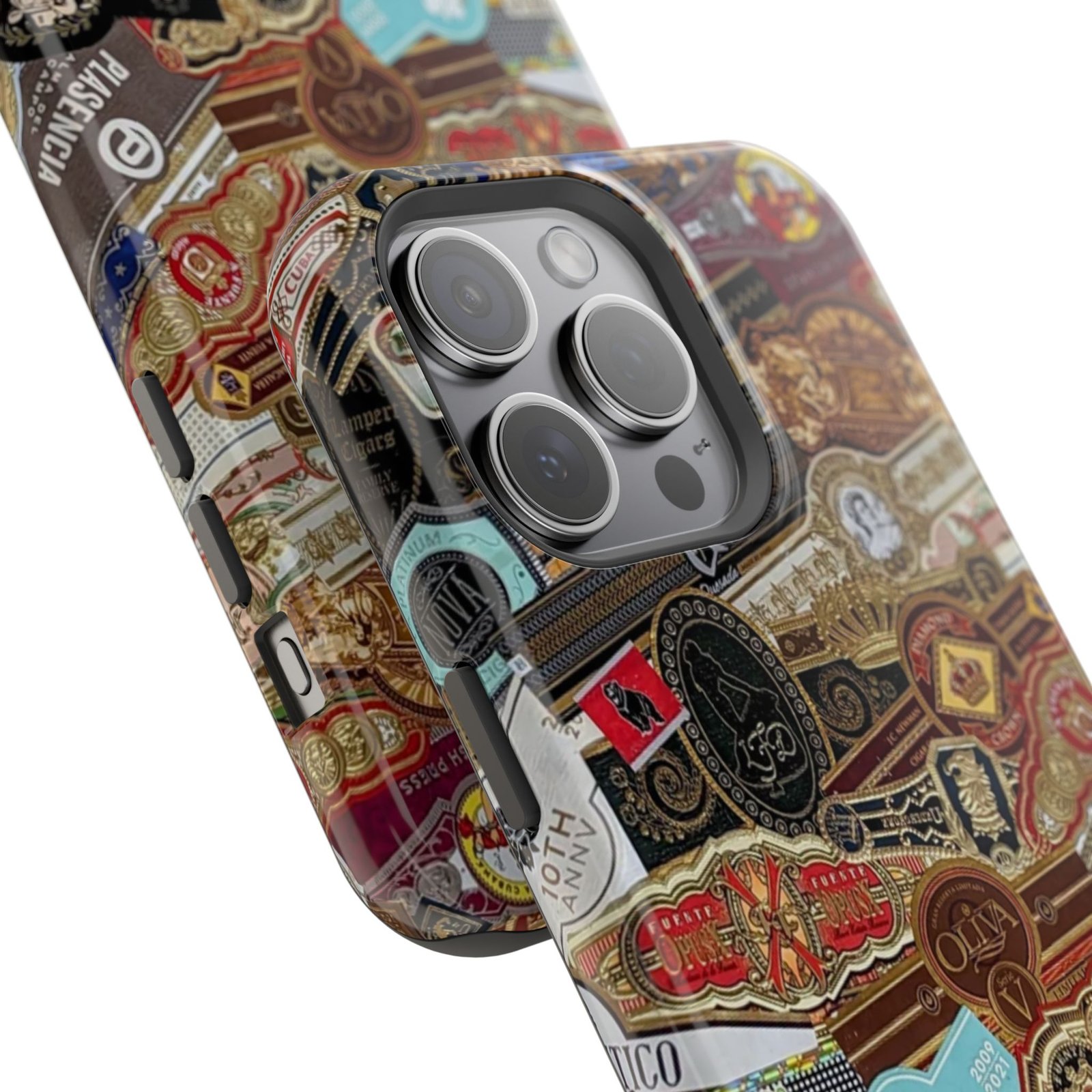 Cigar Band Collage Magnetic Impact-Resistant Phone Case - Image 123
