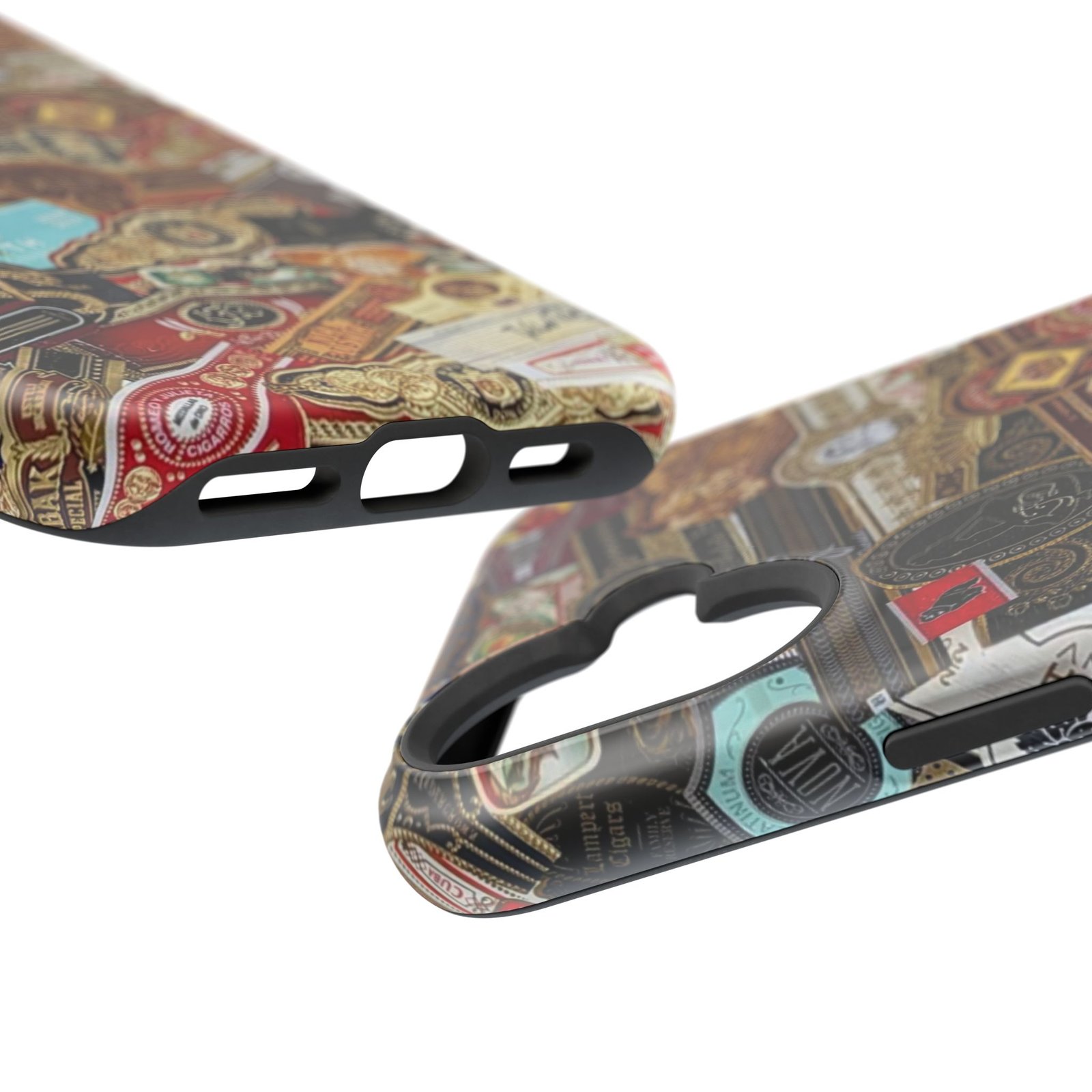 Cigar Band Collage Magnetic Impact-Resistant Phone Case - Image 146