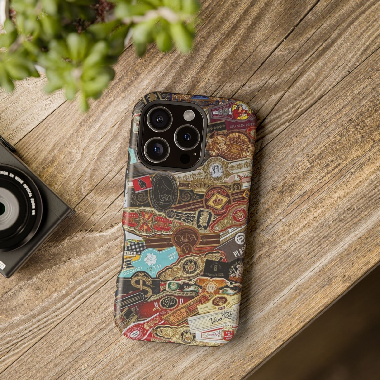 Cigar Band Collage Magnetic Impact-Resistant Phone Case - Image 197