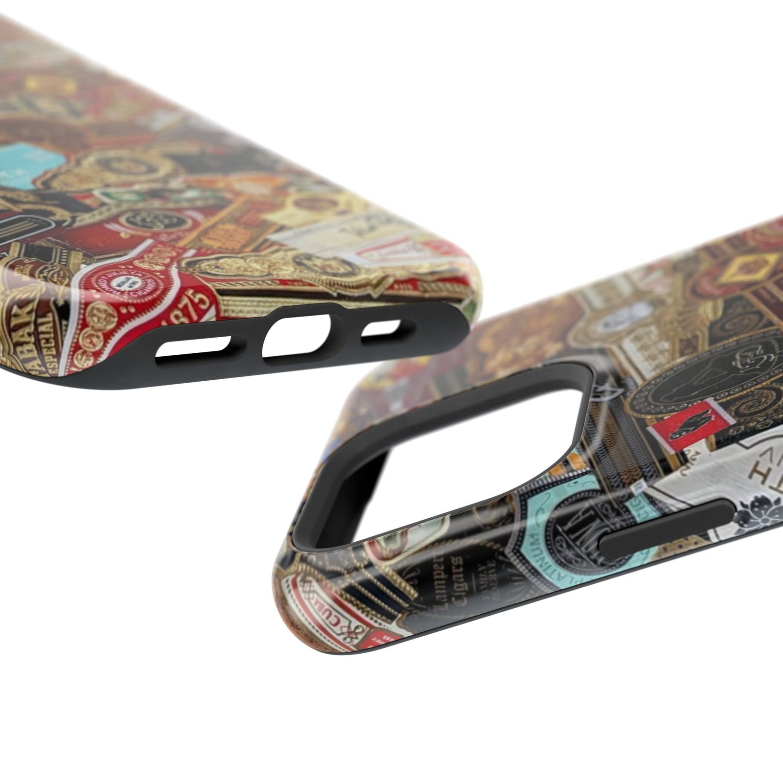 Cigar Band Collage Magnetic Impact-Resistant Phone Case - Image 5
