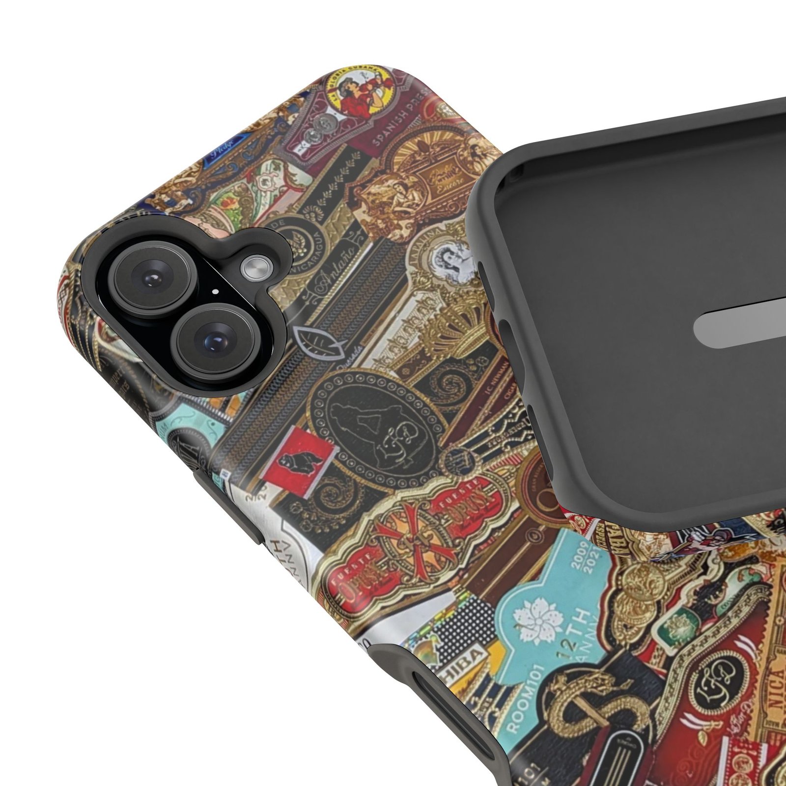 Cigar Band Collage Magnetic Impact-Resistant Phone Case - Image 173