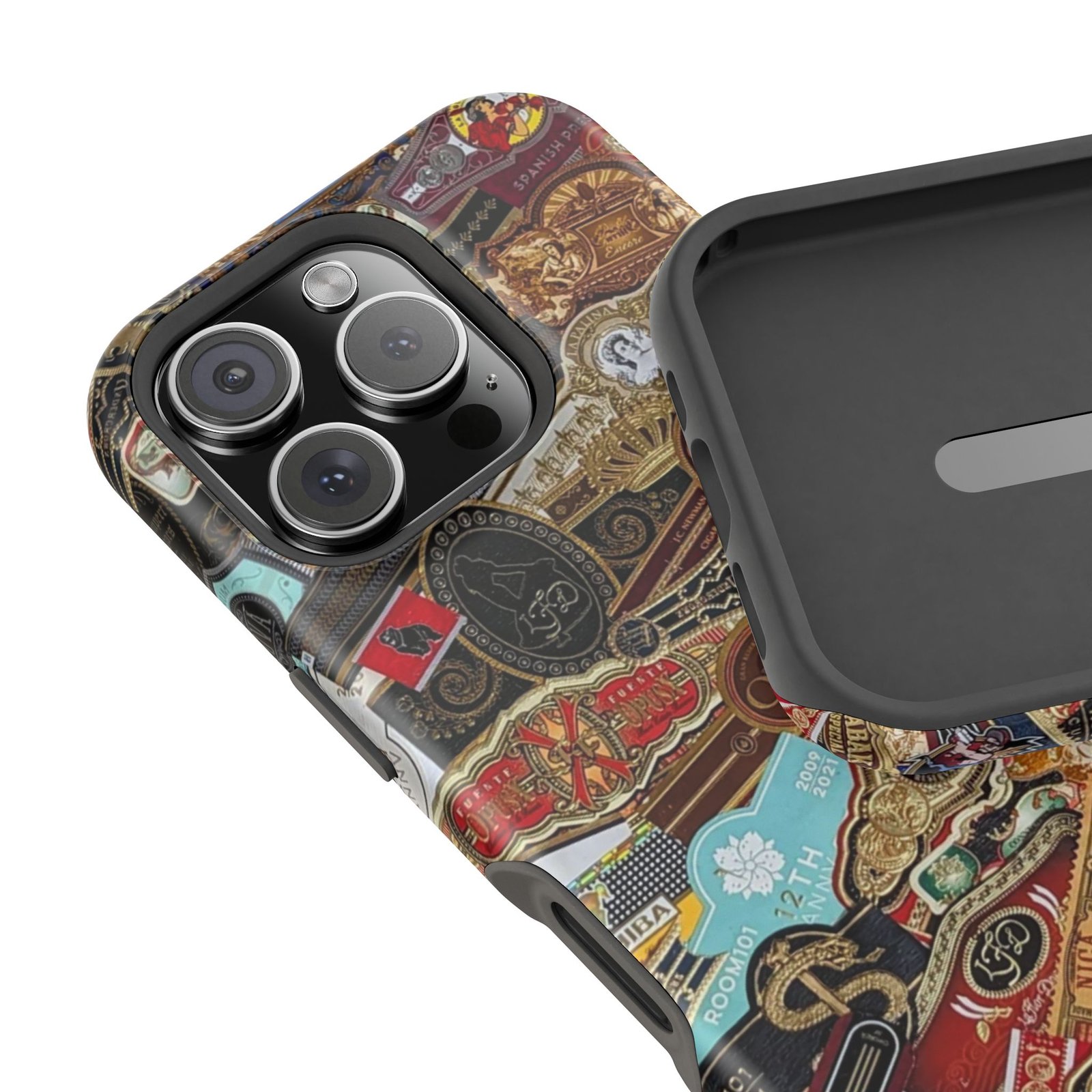 Cigar Band Collage Magnetic Impact-Resistant Phone Case - Image 195