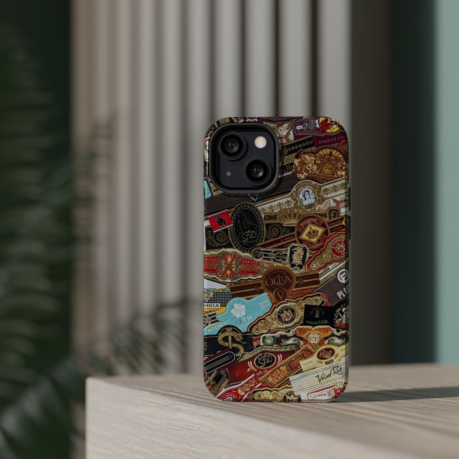 Cigar Band Collage Magnetic Impact-Resistant Phone Case - Image 65