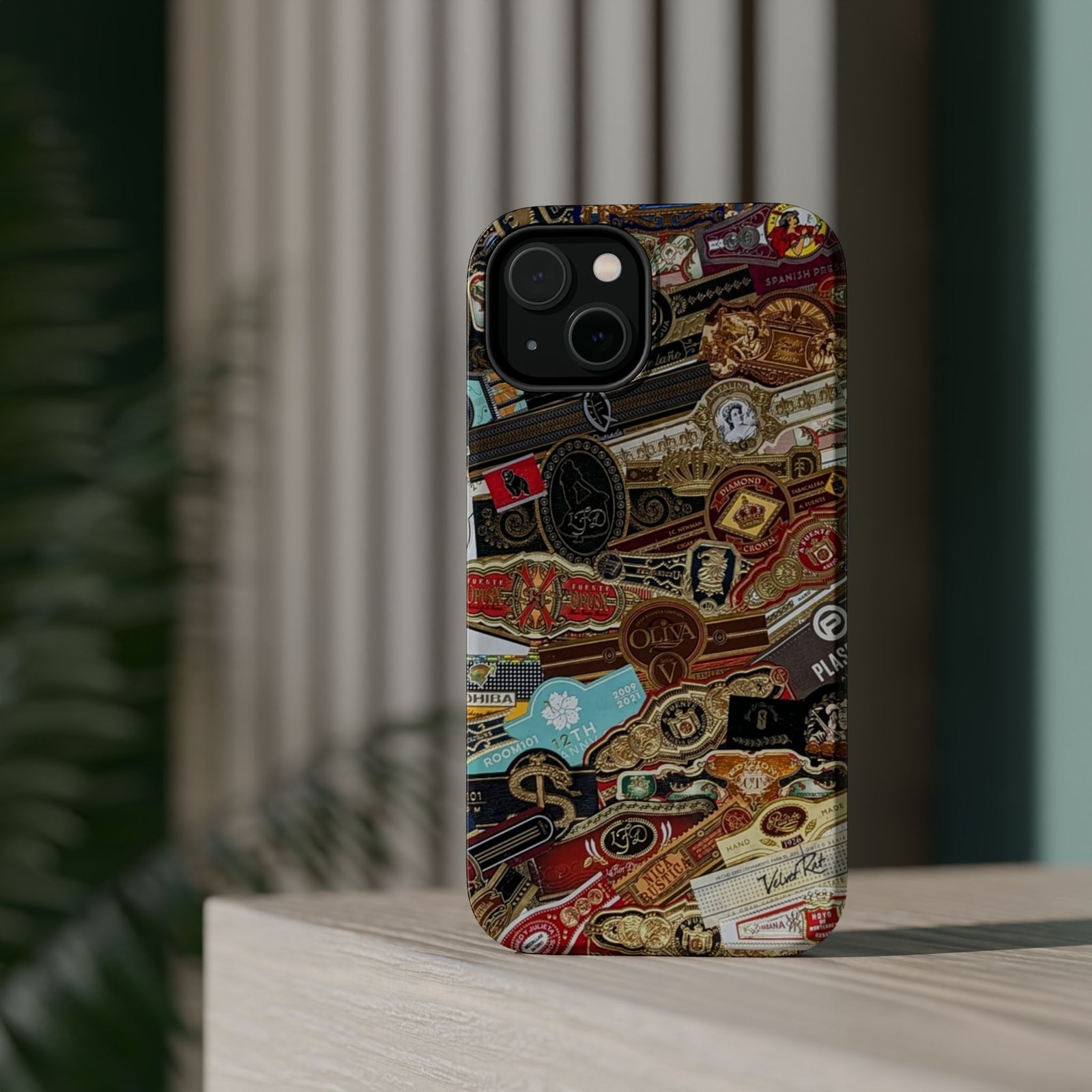 Cigar Band Collage Magnetic Impact-Resistant Phone Case - Image 15