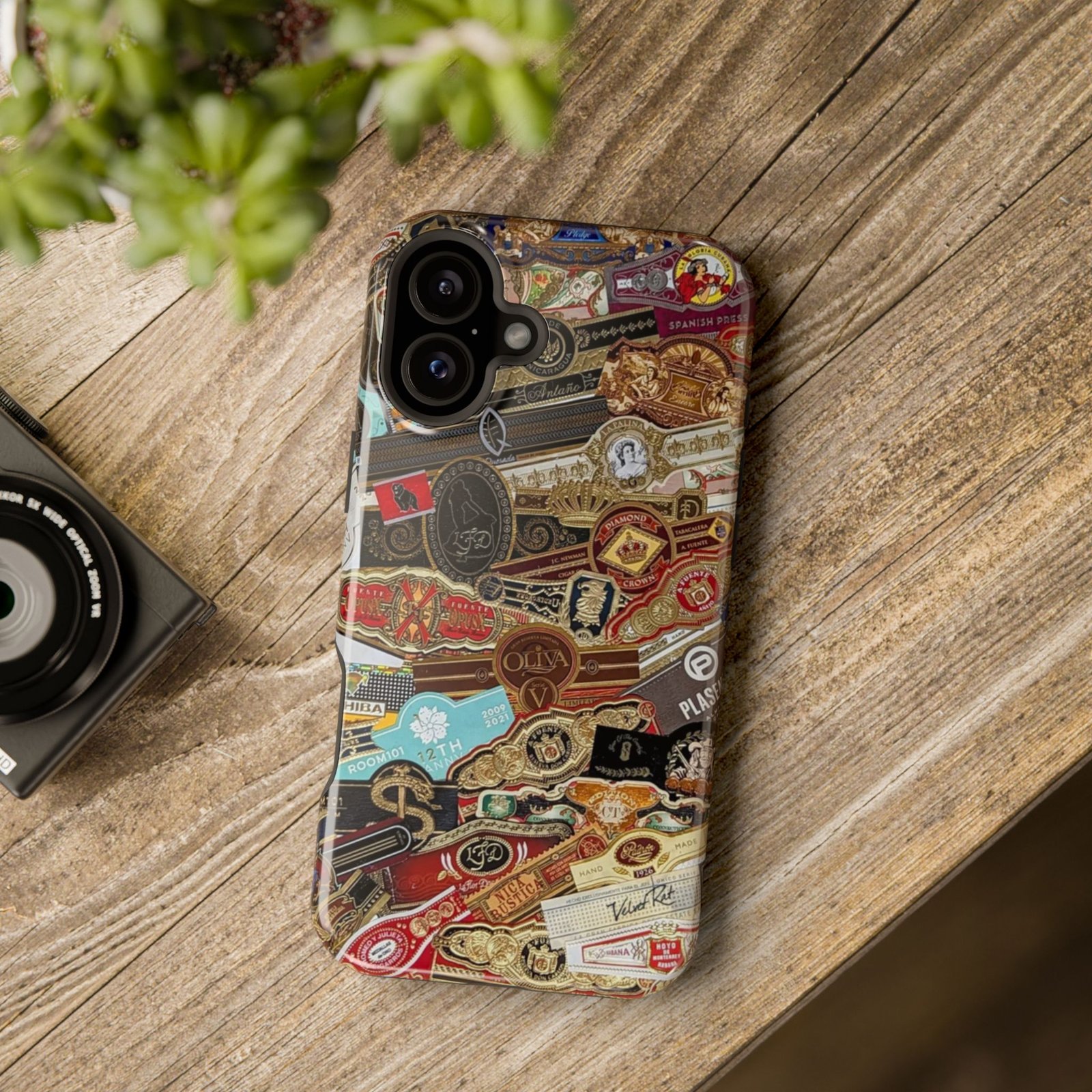 Cigar Band Collage Magnetic Impact-Resistant Phone Case - Image 164