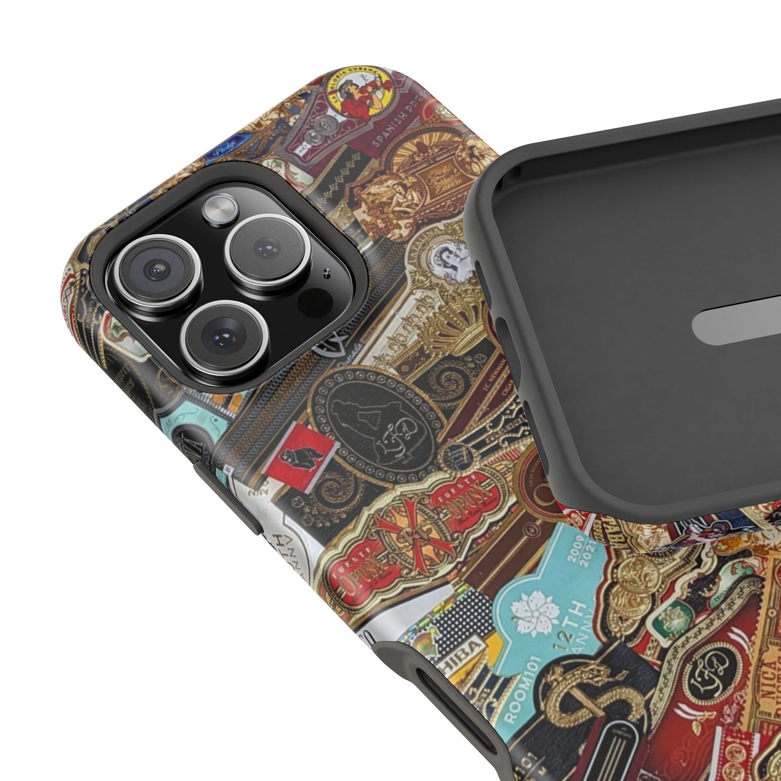 Cigar Band Collage Magnetic Impact-Resistant Phone Case - Image 206