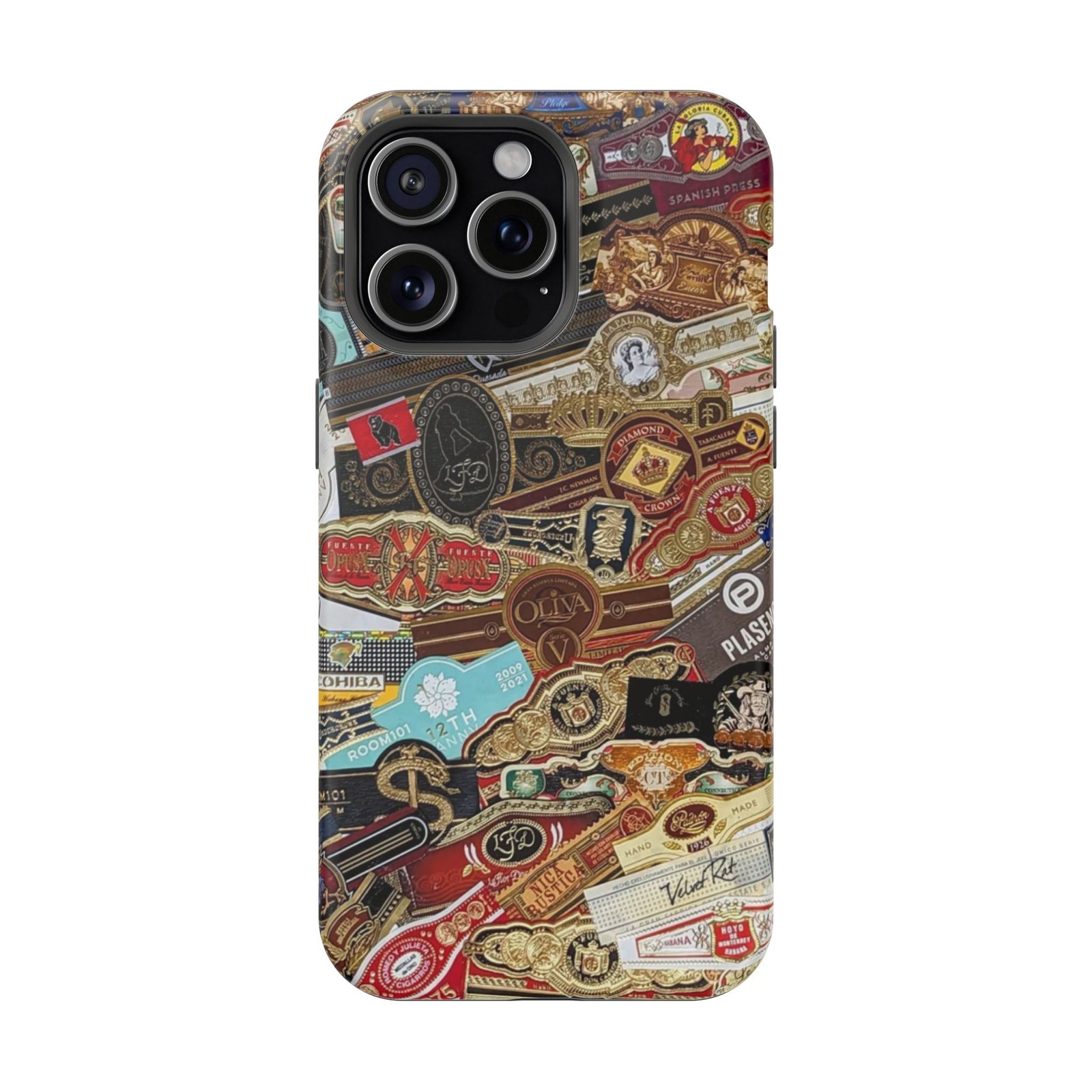 Cigar Band Collage Magnetic Impact-Resistant Phone Case - Image 127