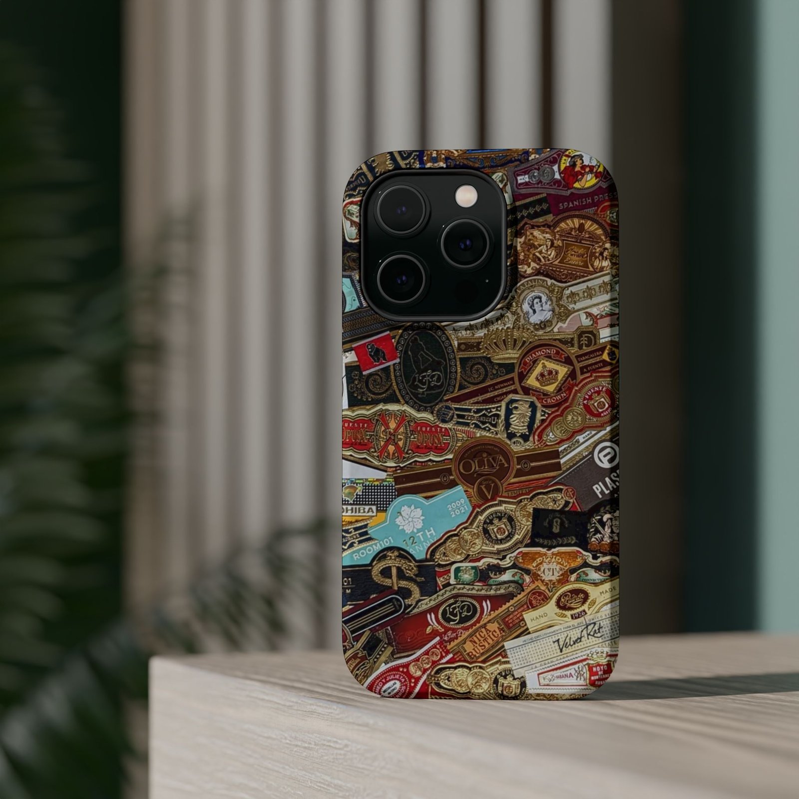 Cigar Band Collage Magnetic Impact-Resistant Phone Case - Image 30