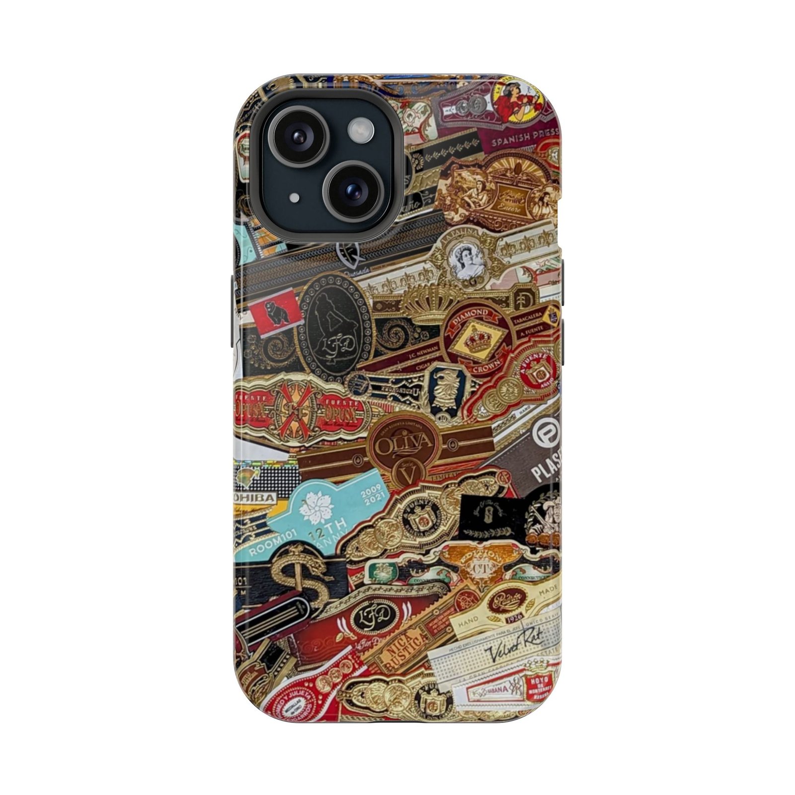 Cigar Band Collage Magnetic Impact-Resistant Phone Case - Image 92